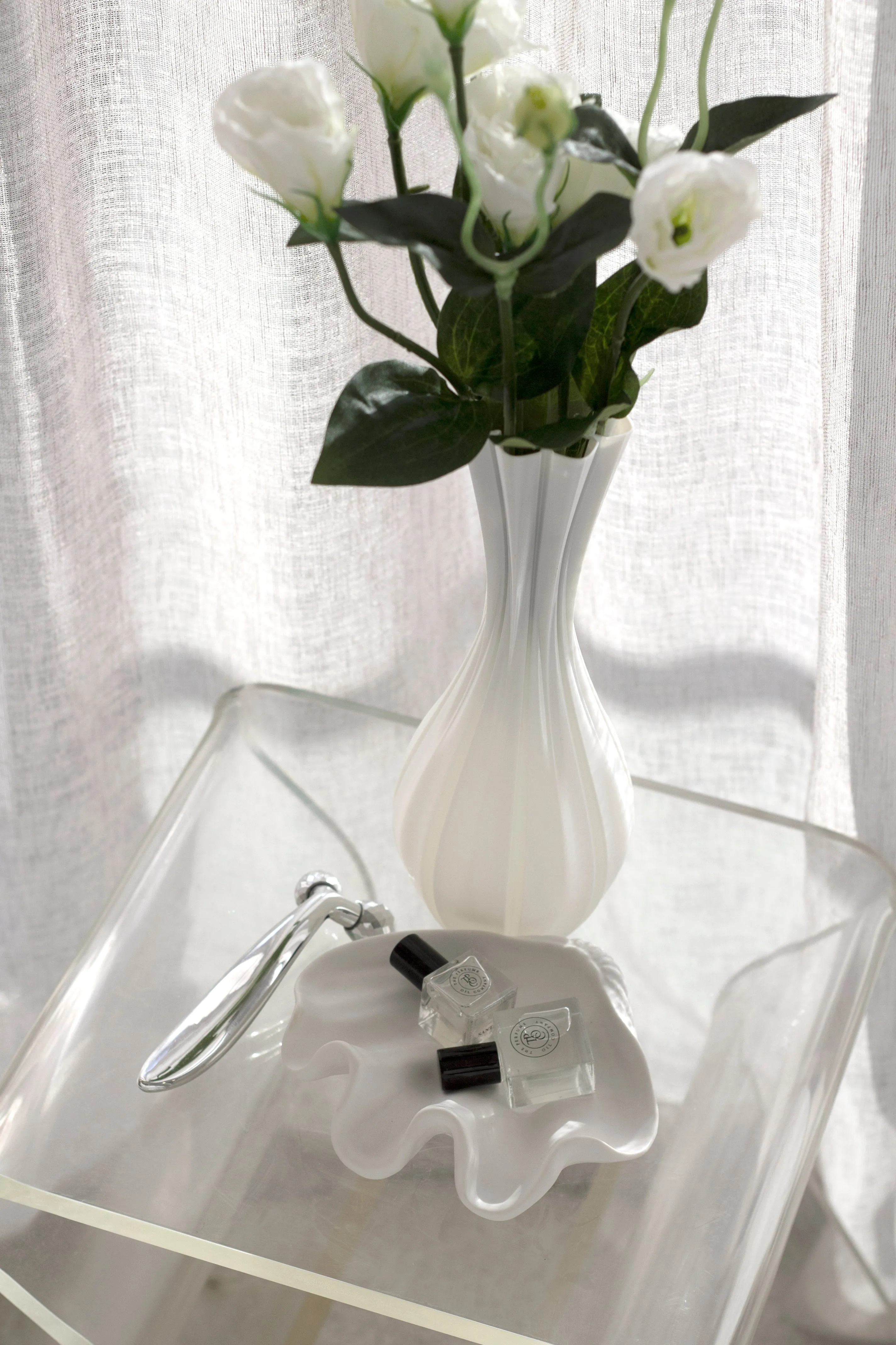 3D Printed Vase - White