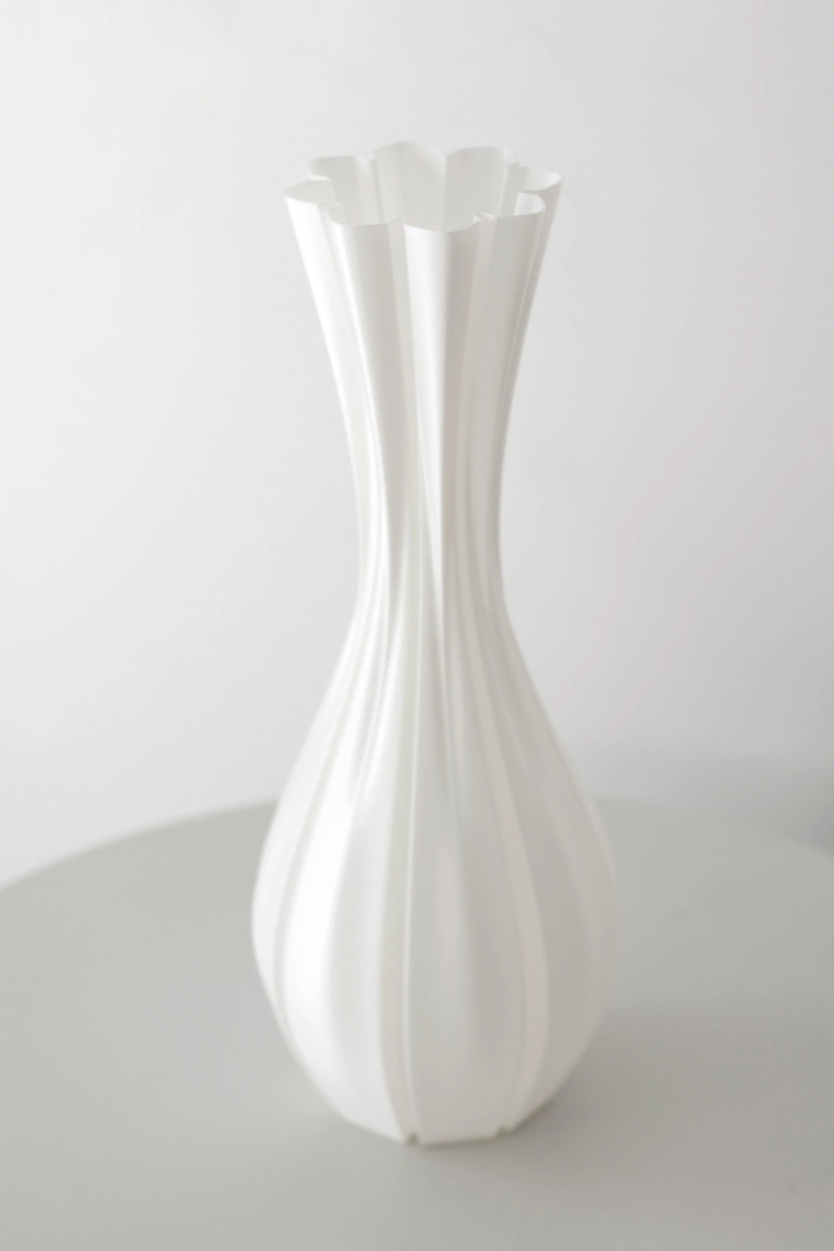 3D Printed Vase - White