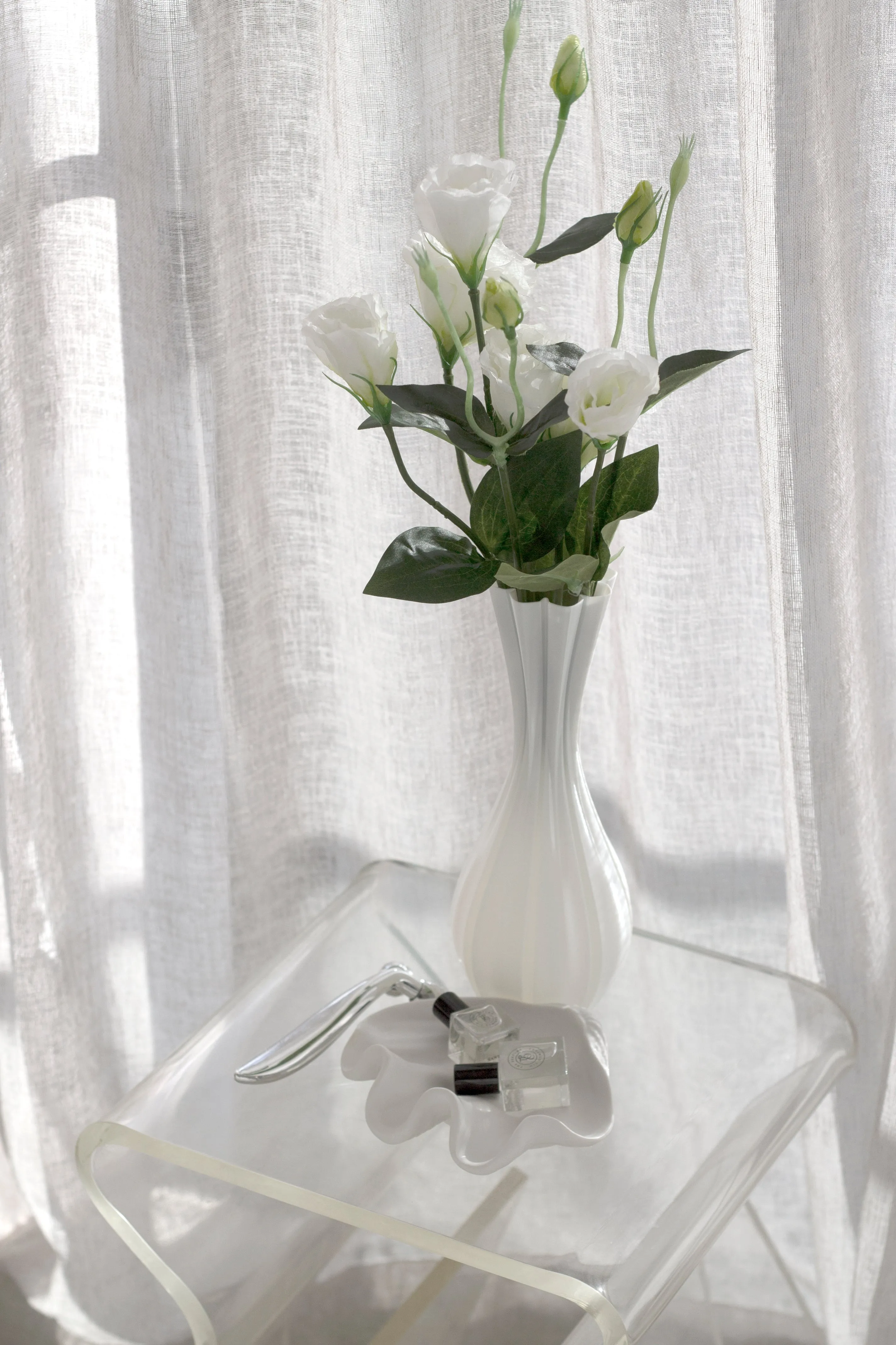 3D Printed Vase - White