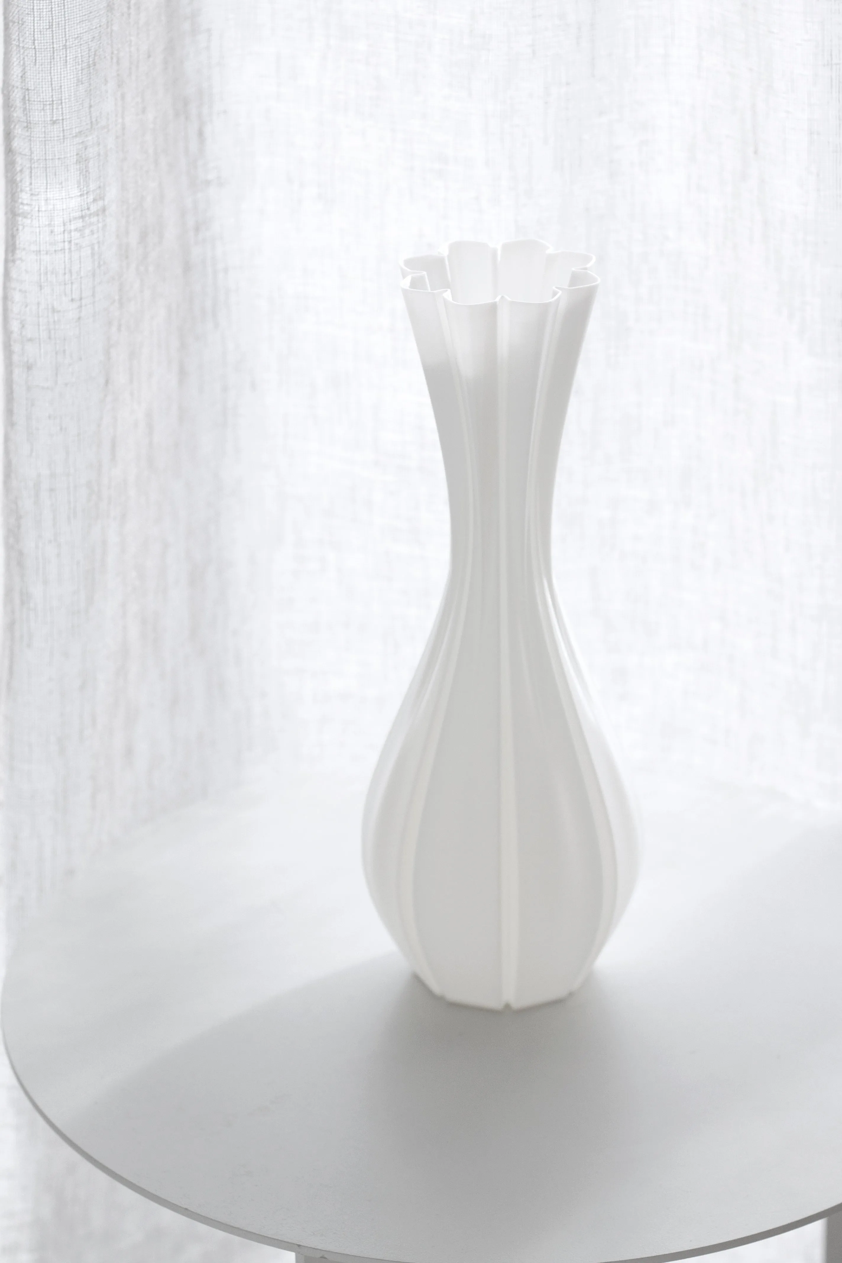 3D Printed Vase - White