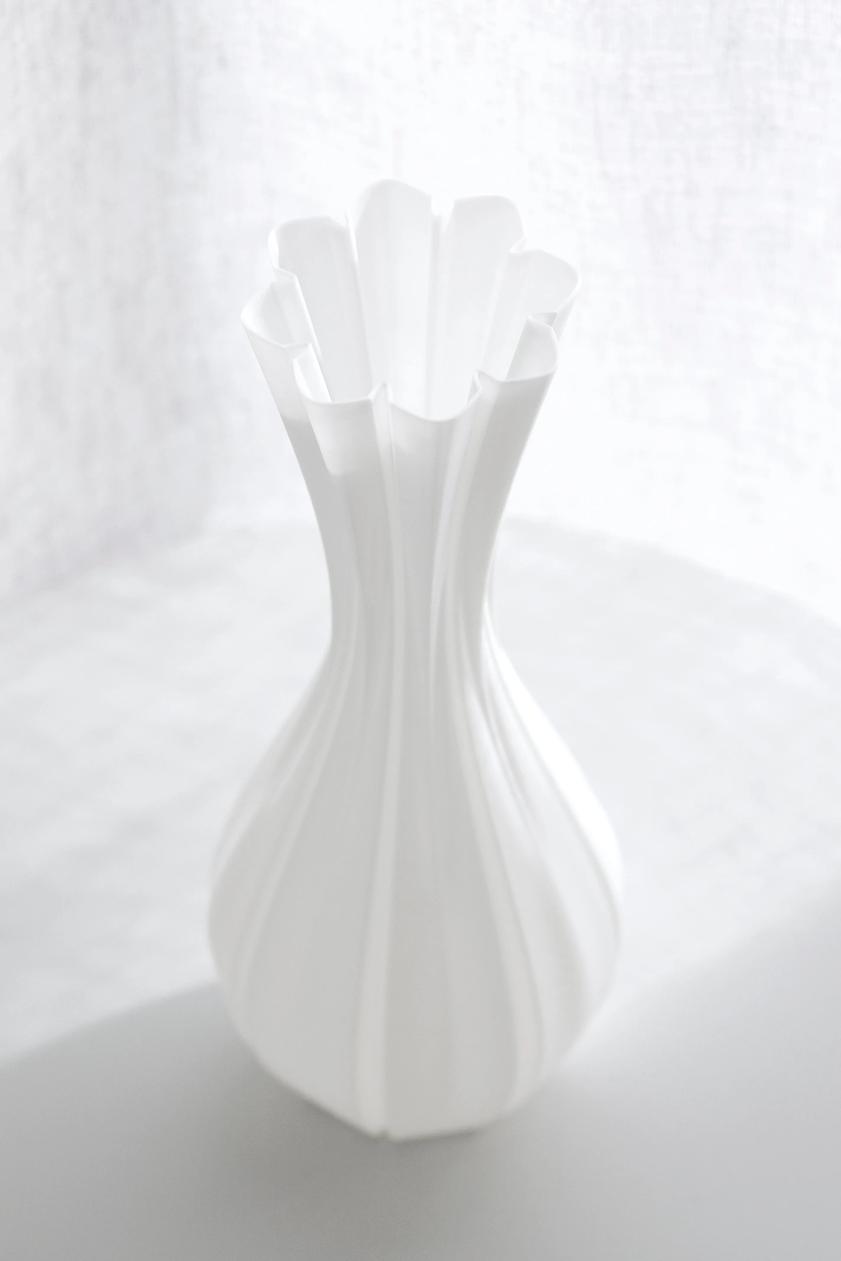 3D Printed Vase - White