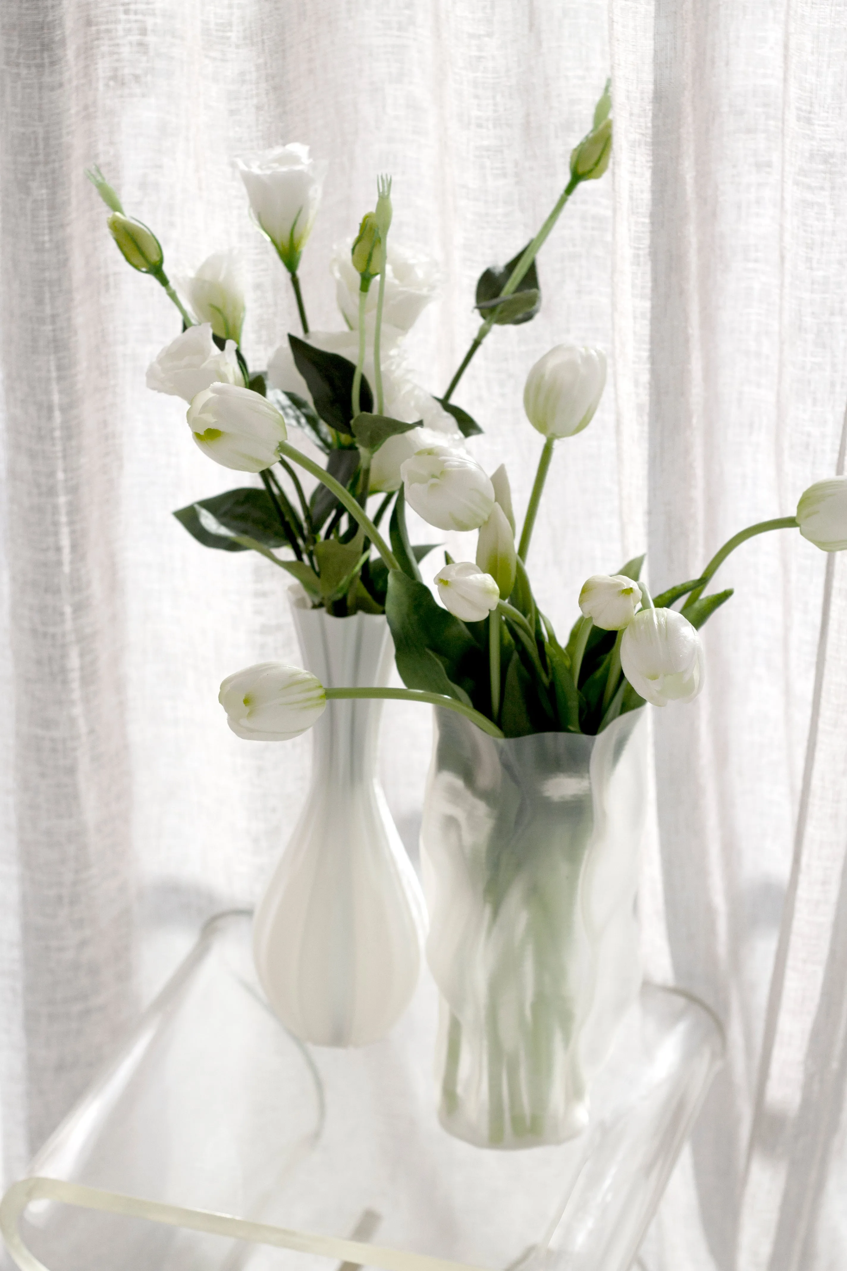 3D Printed Vase - White