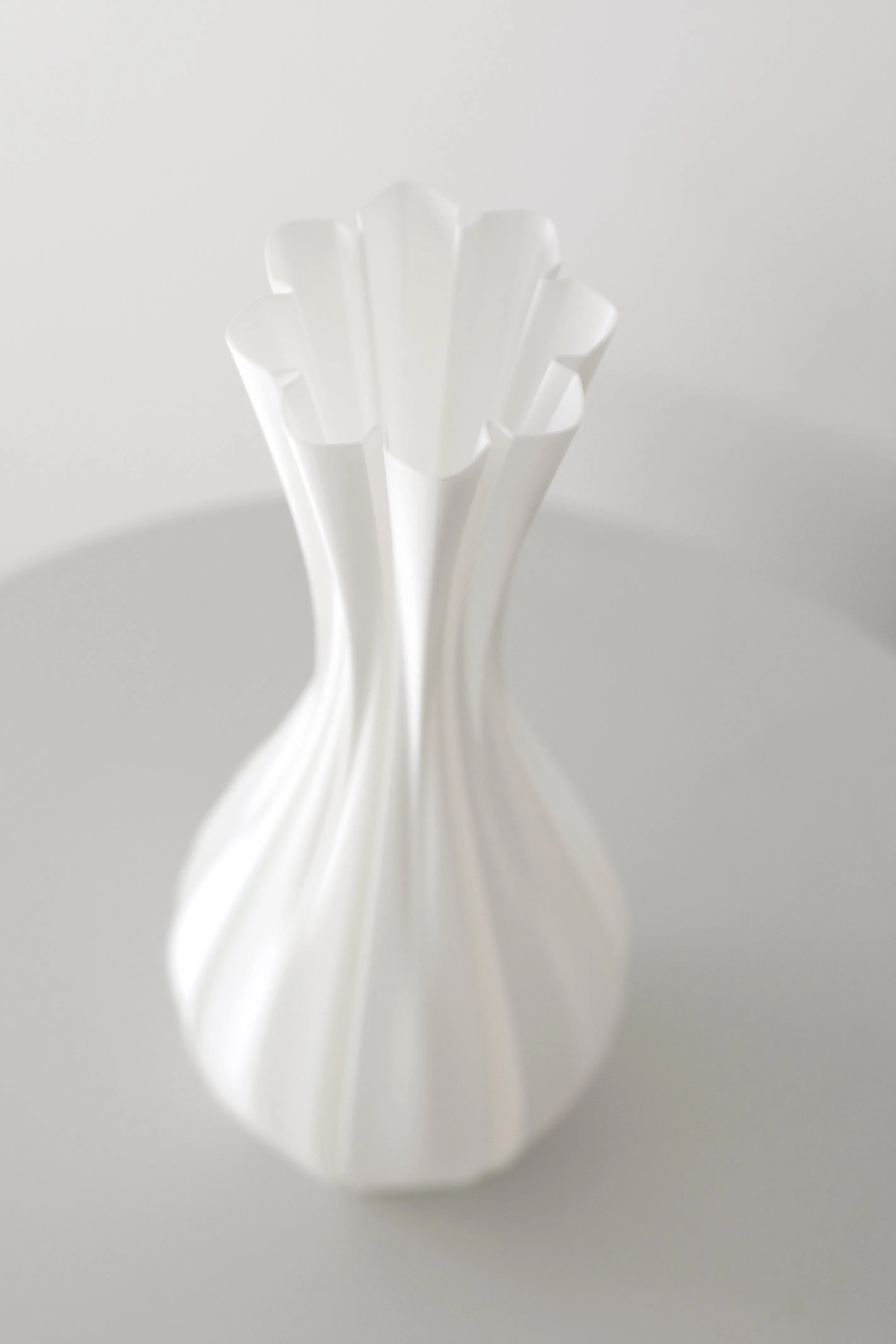 3D Printed Vase - White