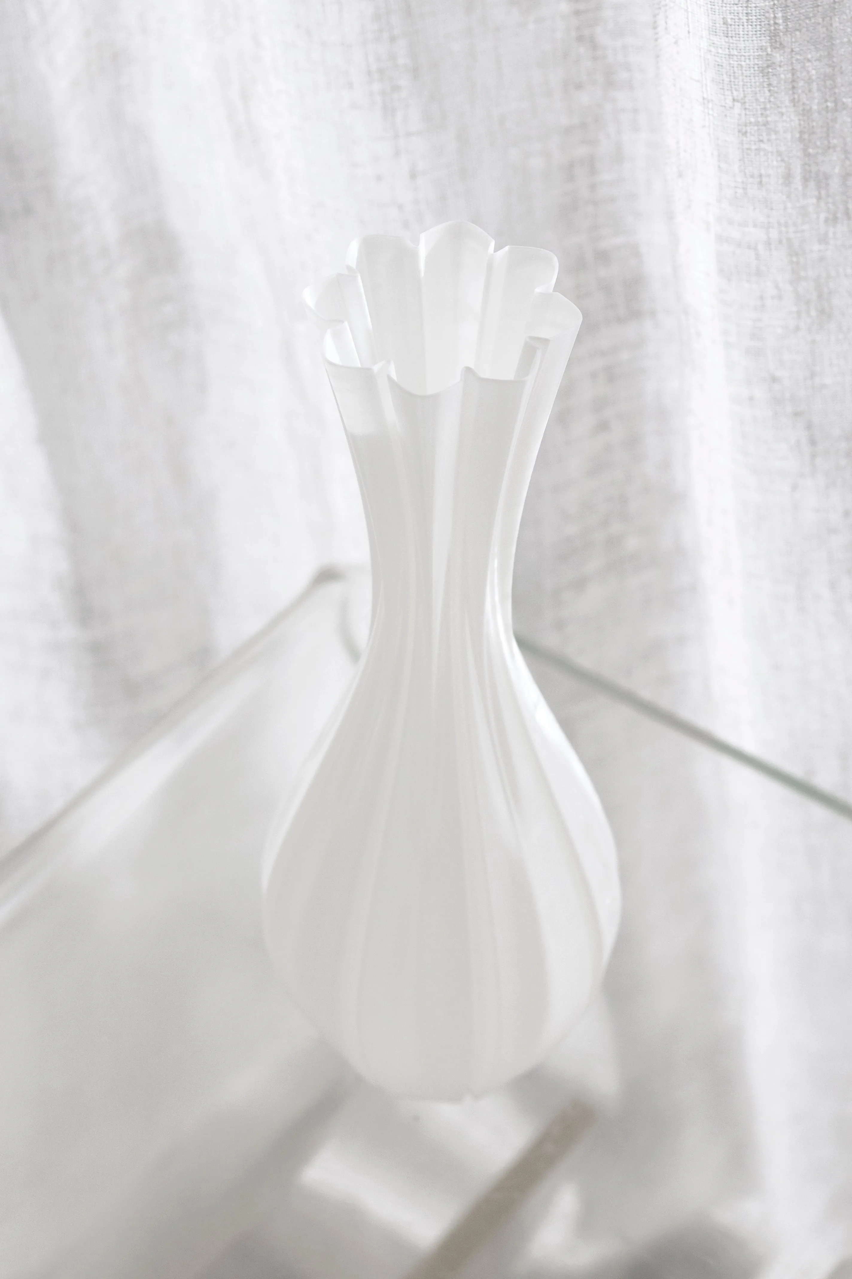 3D Printed Vase - White