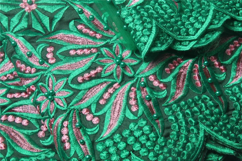 African George Lace Fabrics High Quality 2019 Nigerian Lace Fabric