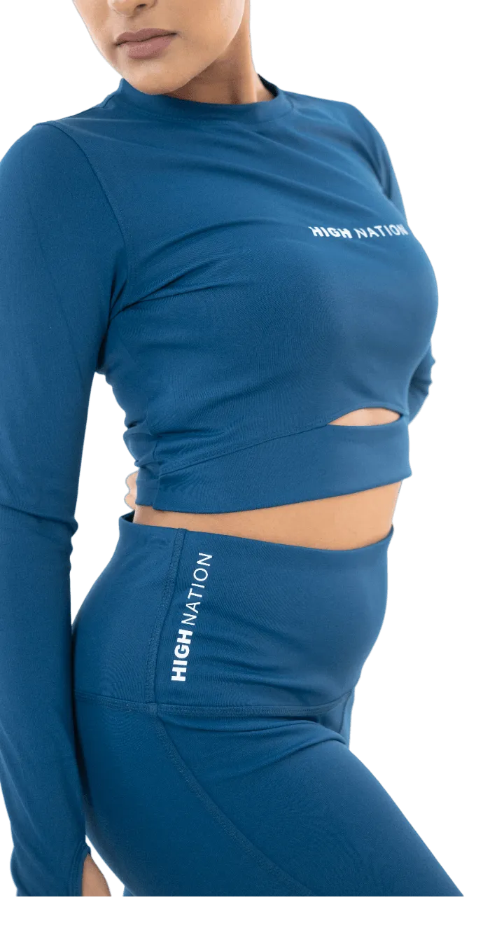 AirForce Blue Active Co-ord Set