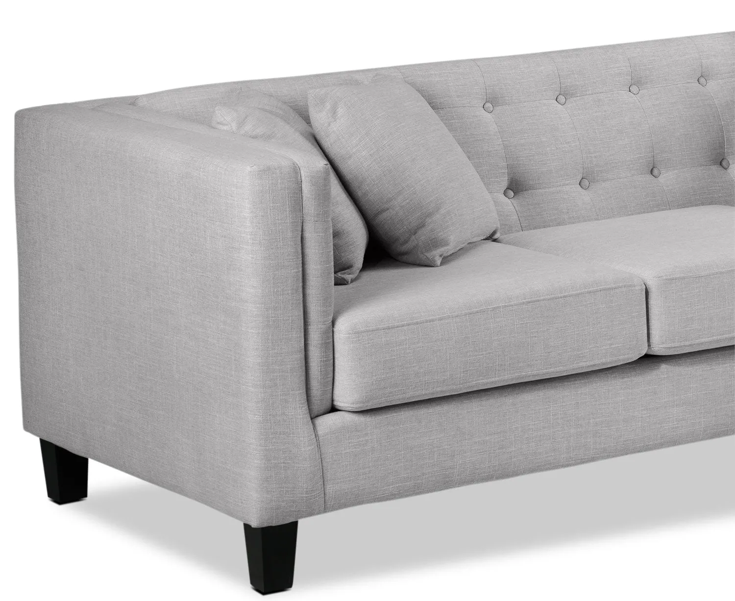 Astin Chaise Sofa - Grey