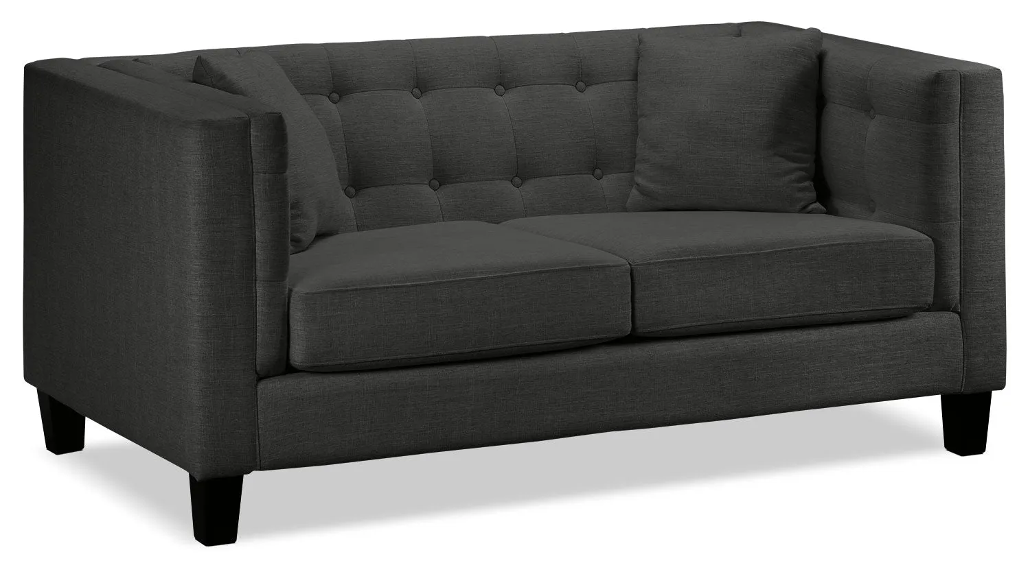 Astin Sofa, Loveseat and Chair and a Half Set - Dark Grey