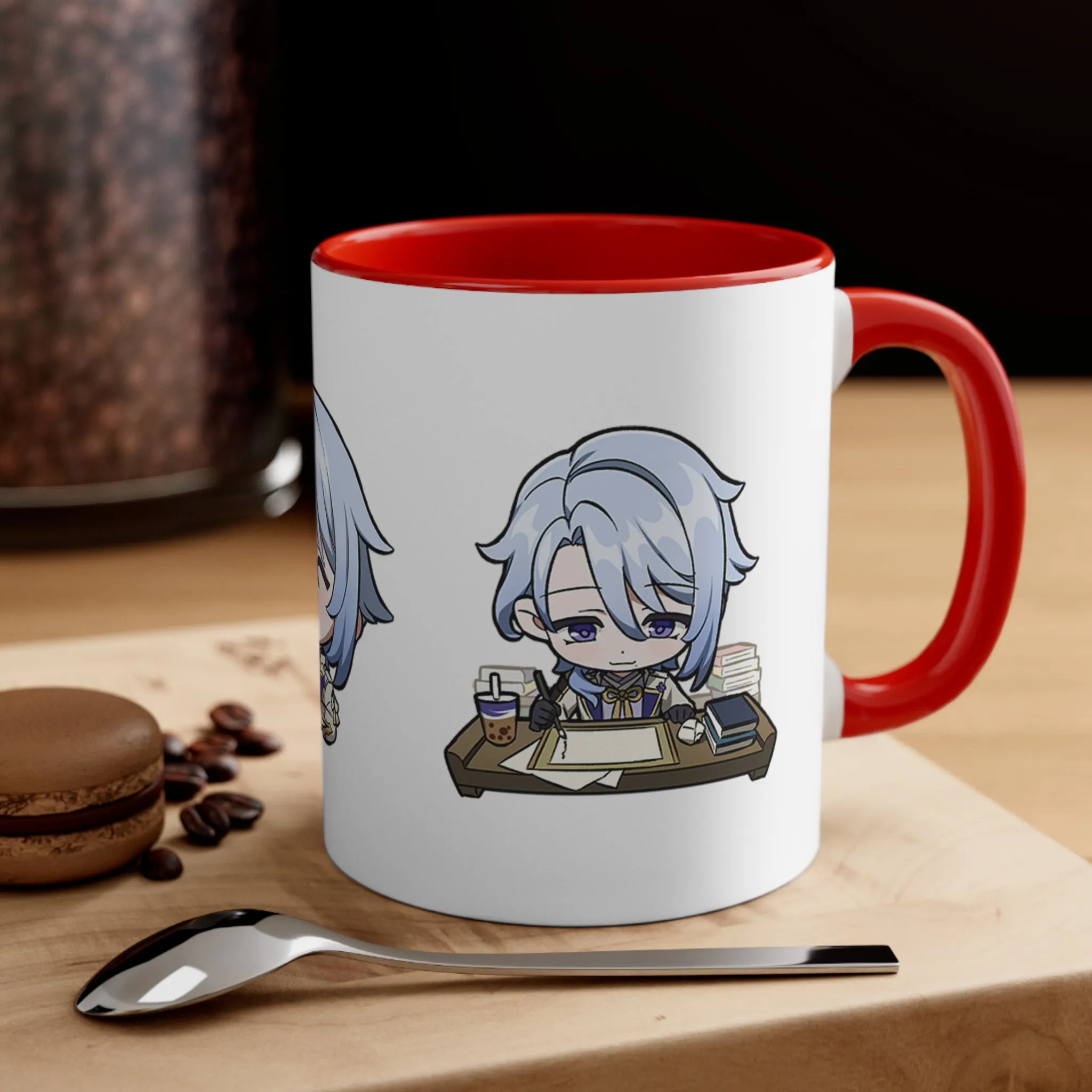 Ayato Genshin Impact Accent Coffee Mug, 11oz Cups Mugs Cup Gift For Gamer Gifts Game Anime Fanart Fan Birthday Valentine's Christmas