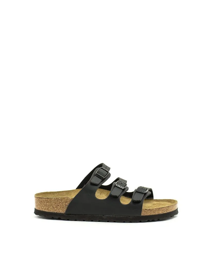 Birkenstock — Florida Birko-Flor Soft Footbed - Black Narrow Width