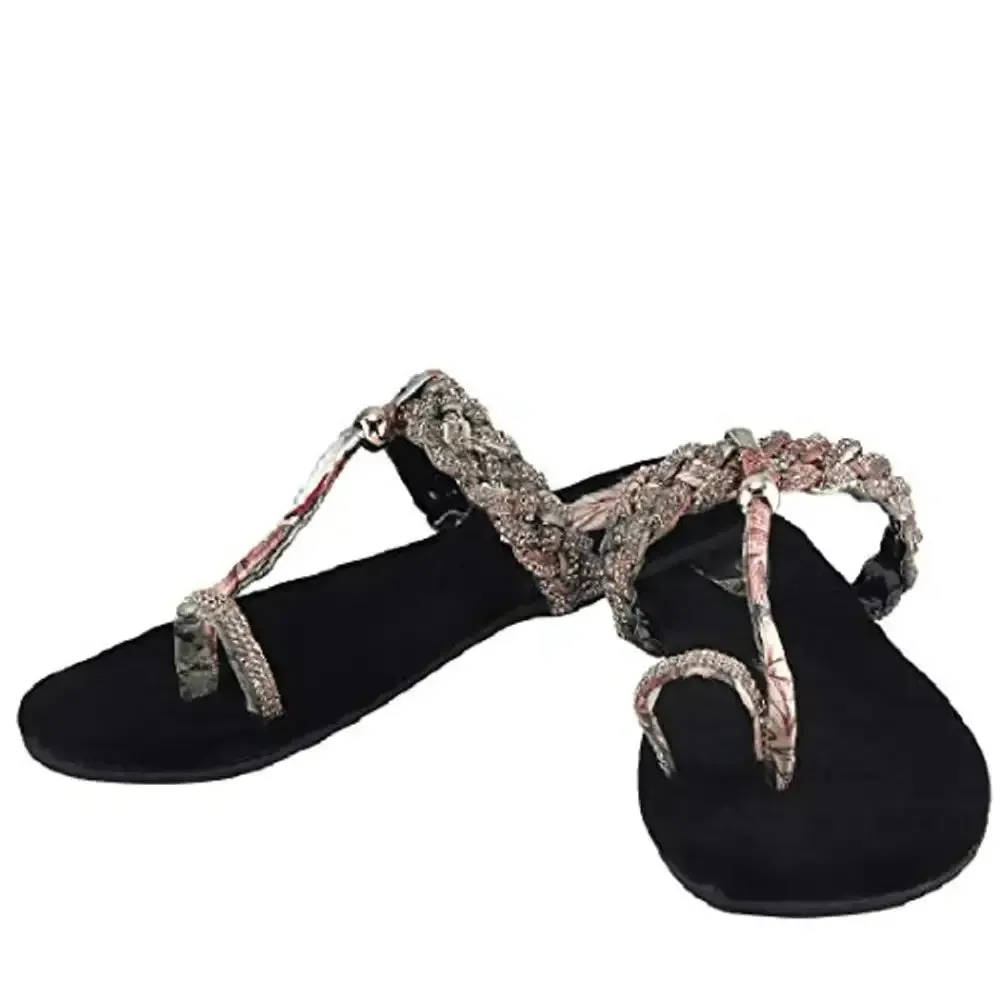 Blinder Black Womens Fancy Slippers Slipon Flats