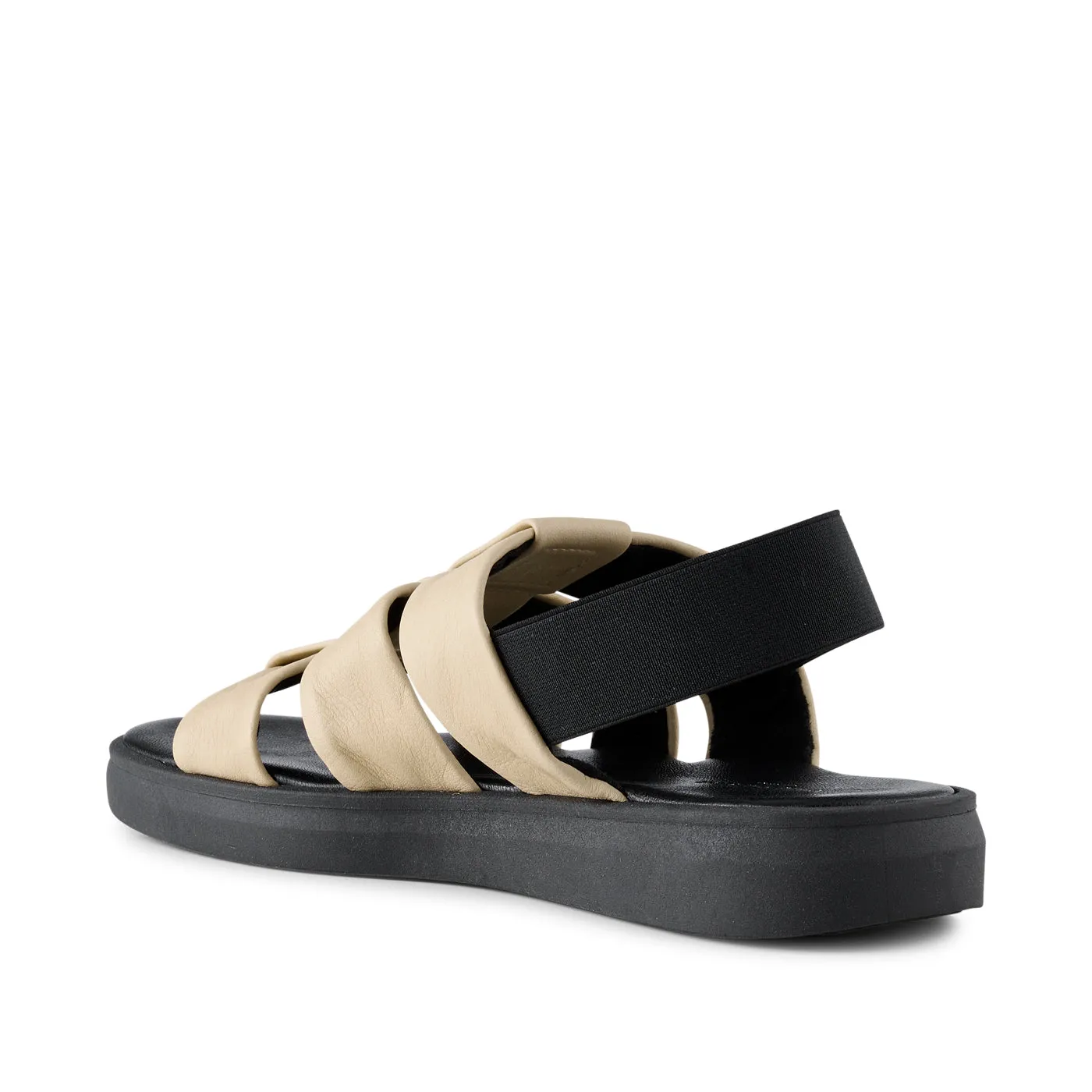 Brenna sandal leather - BEIGE