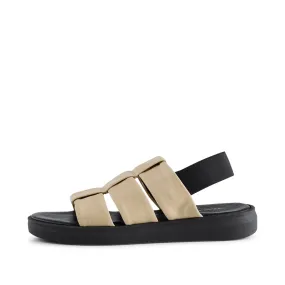 Brenna sandal leather - BEIGE