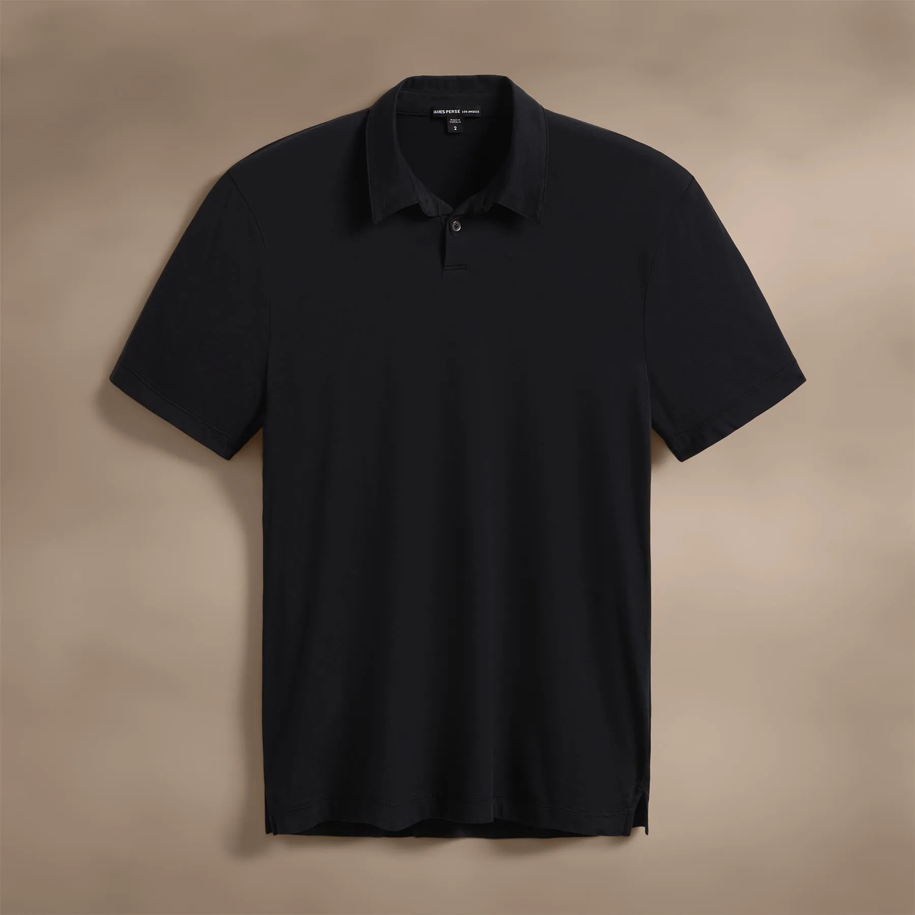 Brushed Lotus Polo - Black