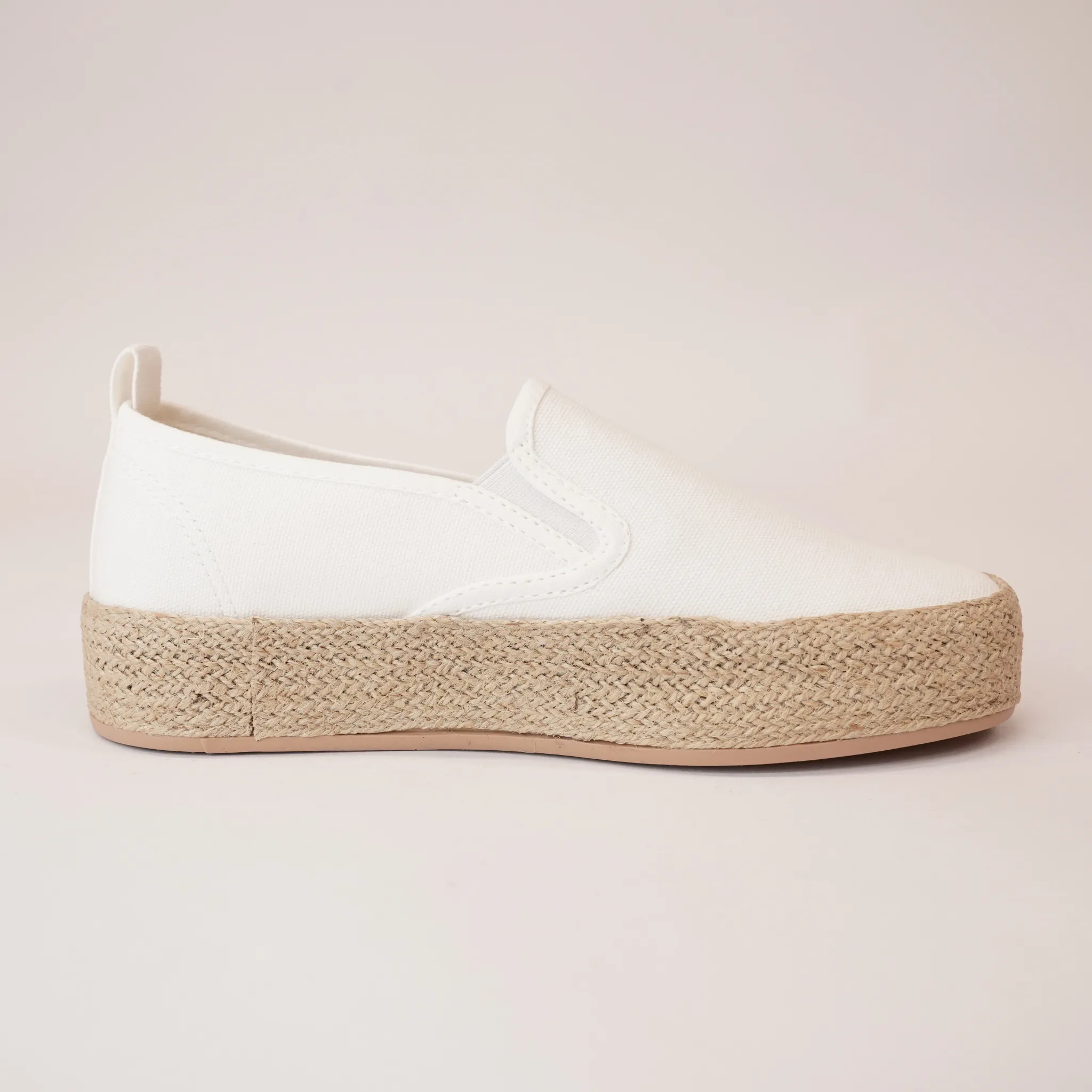 Candi White Espadrille Flats