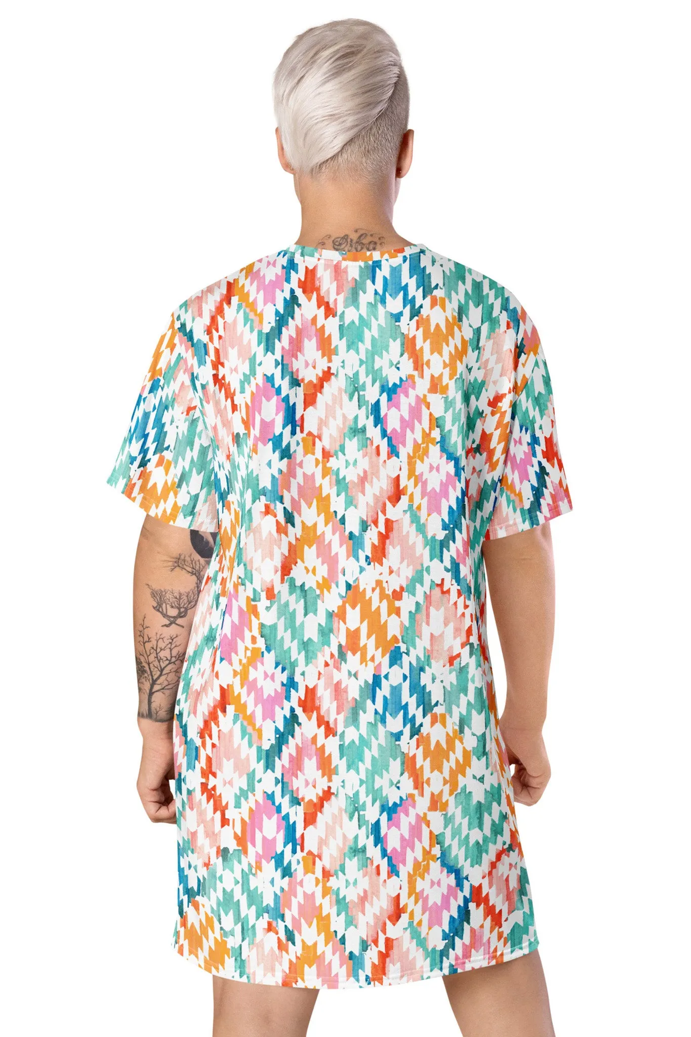 Carnival Ikat T-shirt Dress