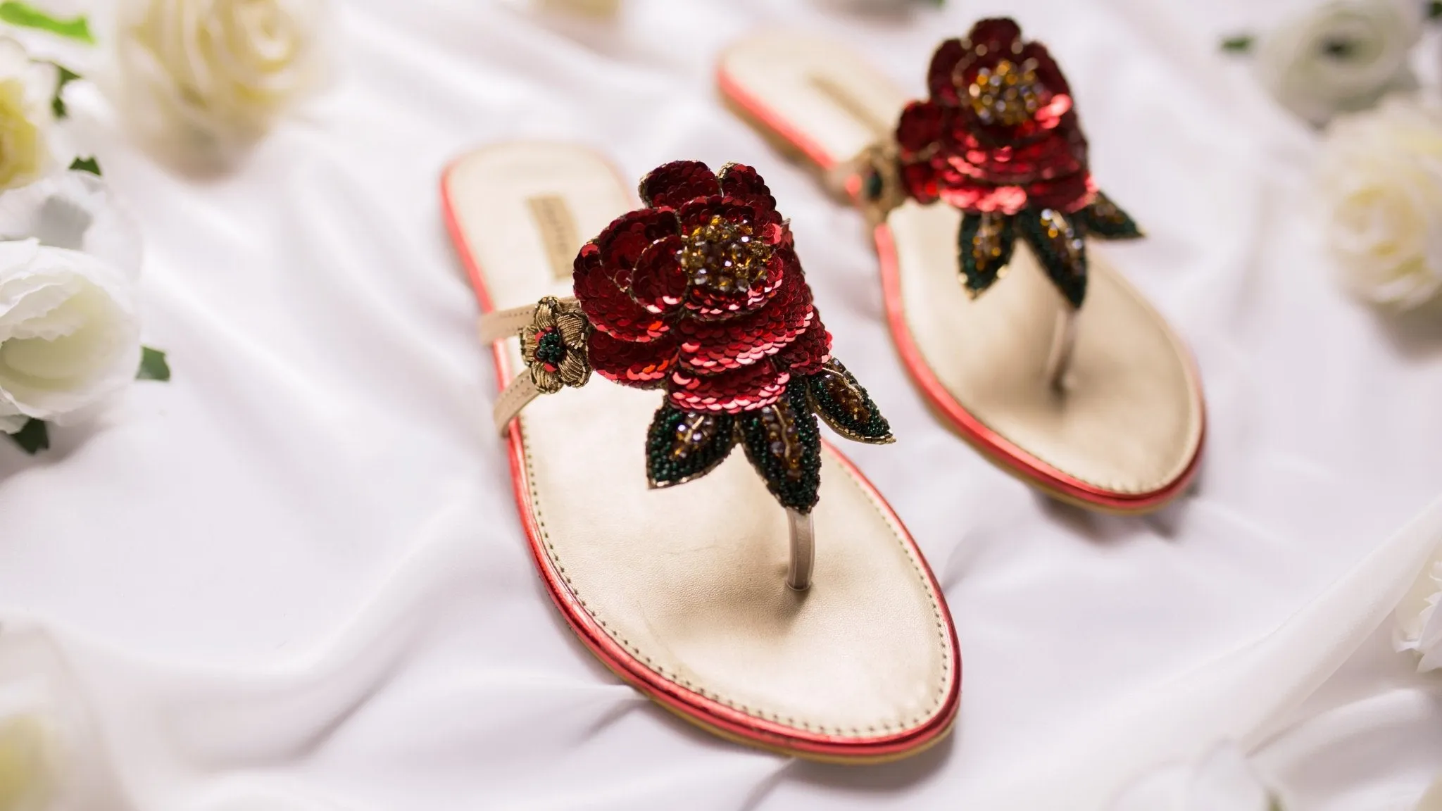 Chappals | Laal Gulab