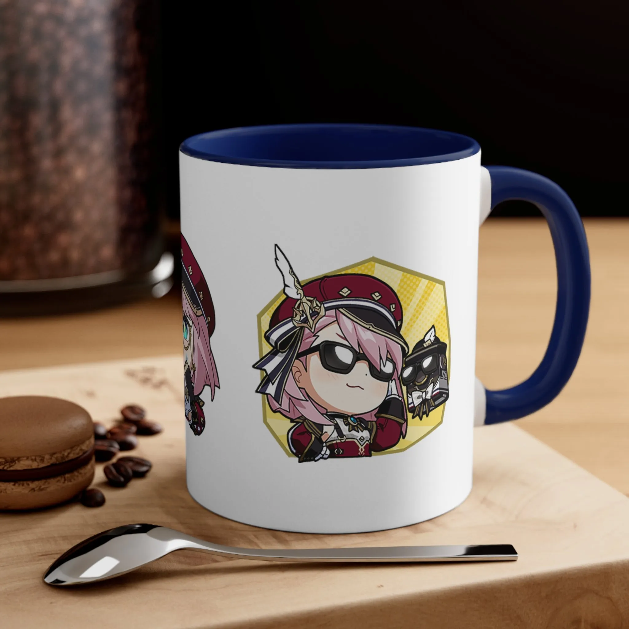 Charlotte Genshin Impact Accent Coffee Mug, 11oz Cups Mugs Cup Gift For Gamer Gifts Game Anime Fanart Fan Birthday Valentine's Christmas