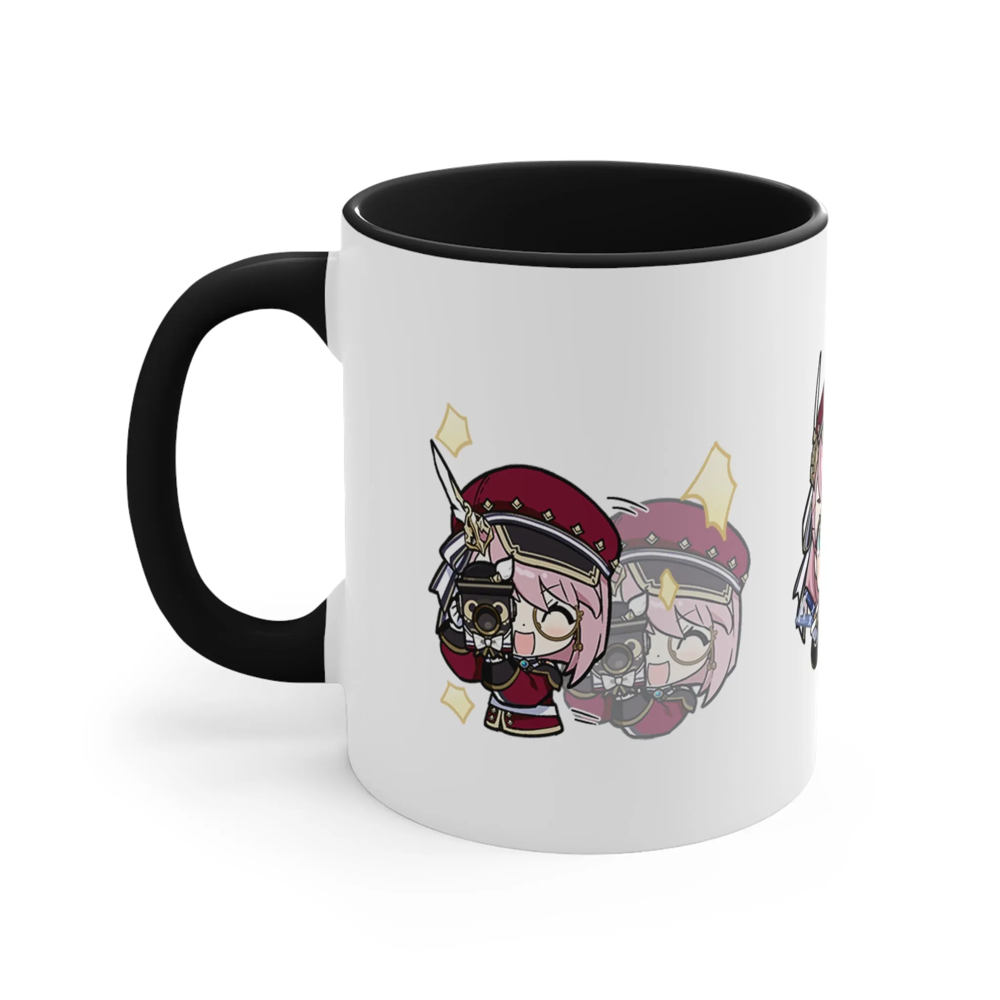 Charlotte Genshin Impact Accent Coffee Mug, 11oz Cups Mugs Cup Gift For Gamer Gifts Game Anime Fanart Fan Birthday Valentine's Christmas