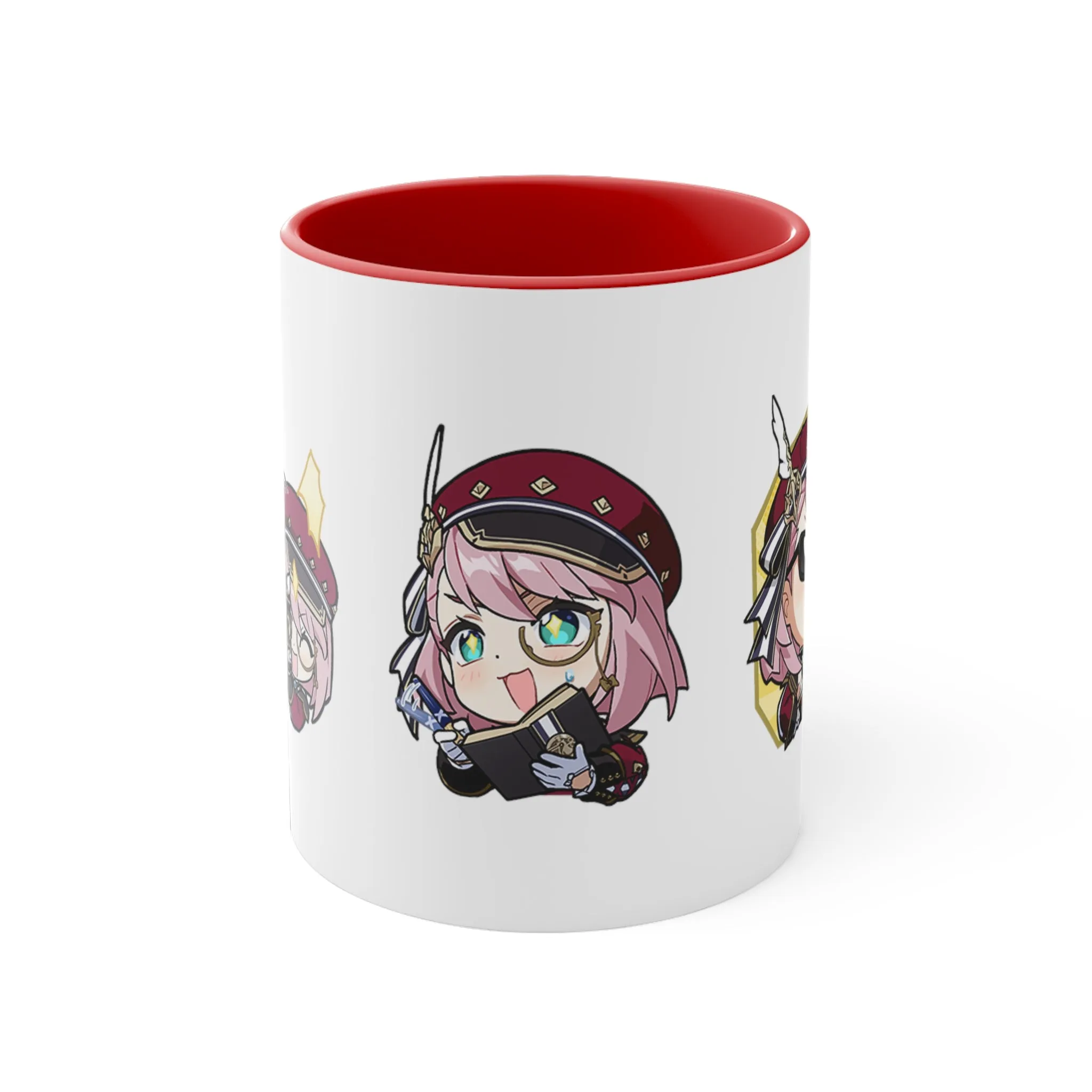 Charlotte Genshin Impact Accent Coffee Mug, 11oz Cups Mugs Cup Gift For Gamer Gifts Game Anime Fanart Fan Birthday Valentine's Christmas