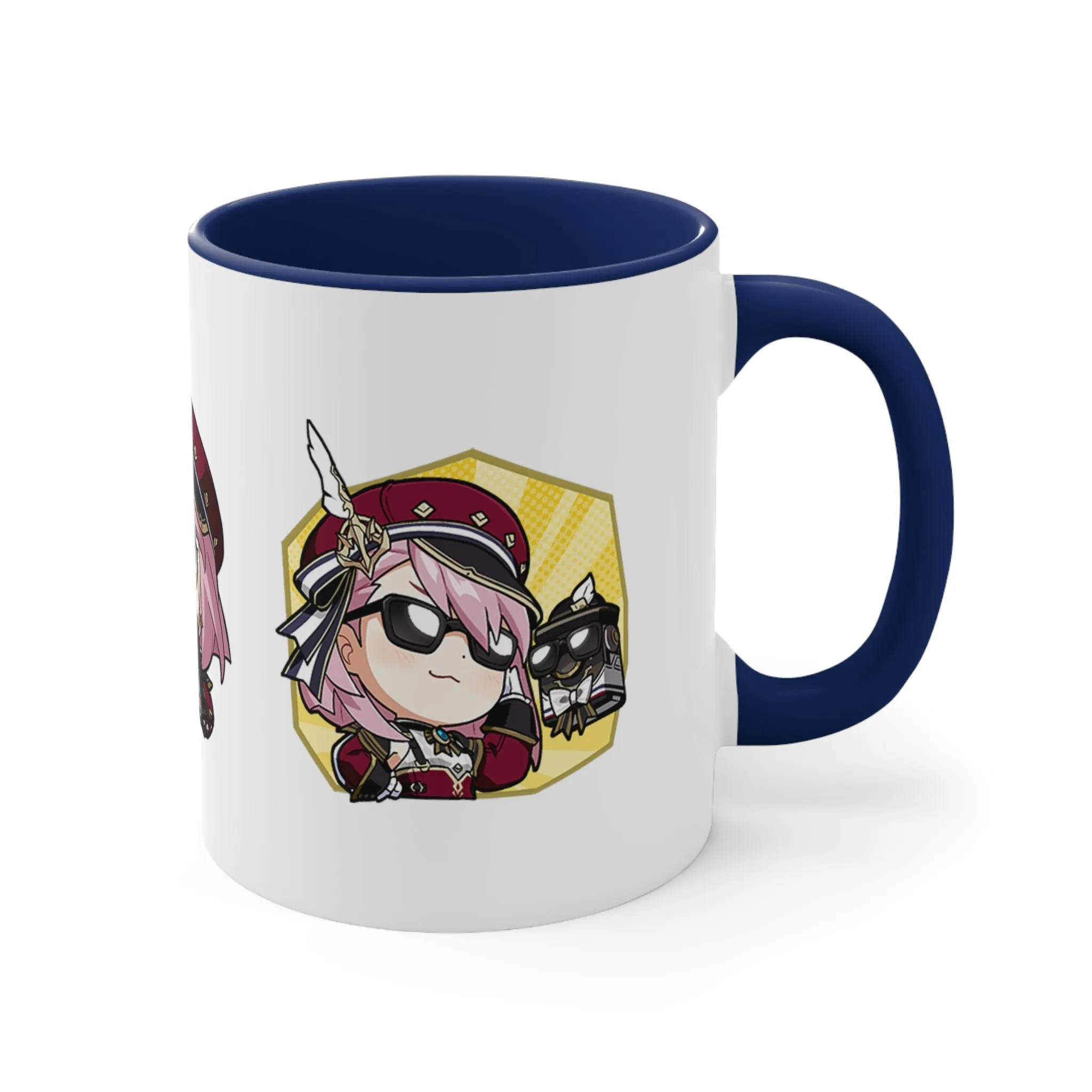 Charlotte Genshin Impact Accent Coffee Mug, 11oz Cups Mugs Cup Gift For Gamer Gifts Game Anime Fanart Fan Birthday Valentine's Christmas