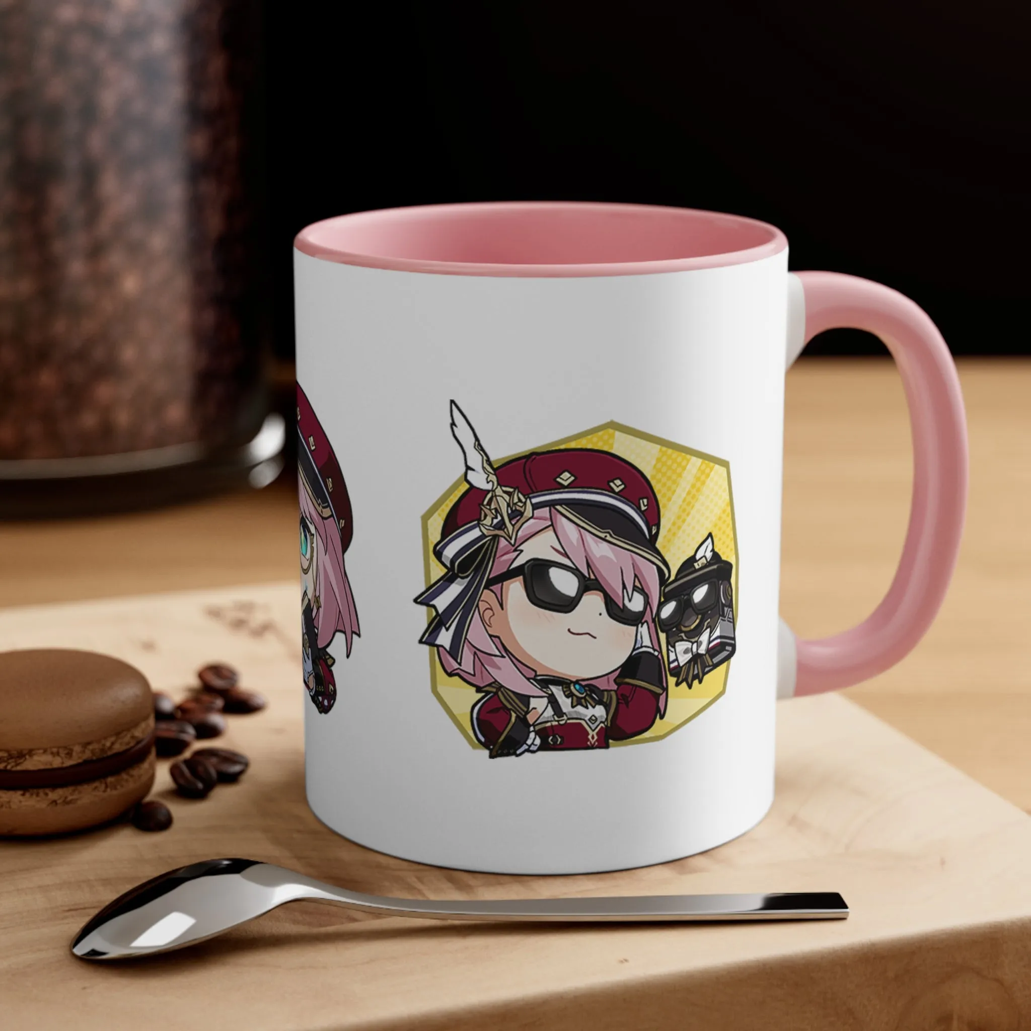 Charlotte Genshin Impact Accent Coffee Mug, 11oz Cups Mugs Cup Gift For Gamer Gifts Game Anime Fanart Fan Birthday Valentine's Christmas