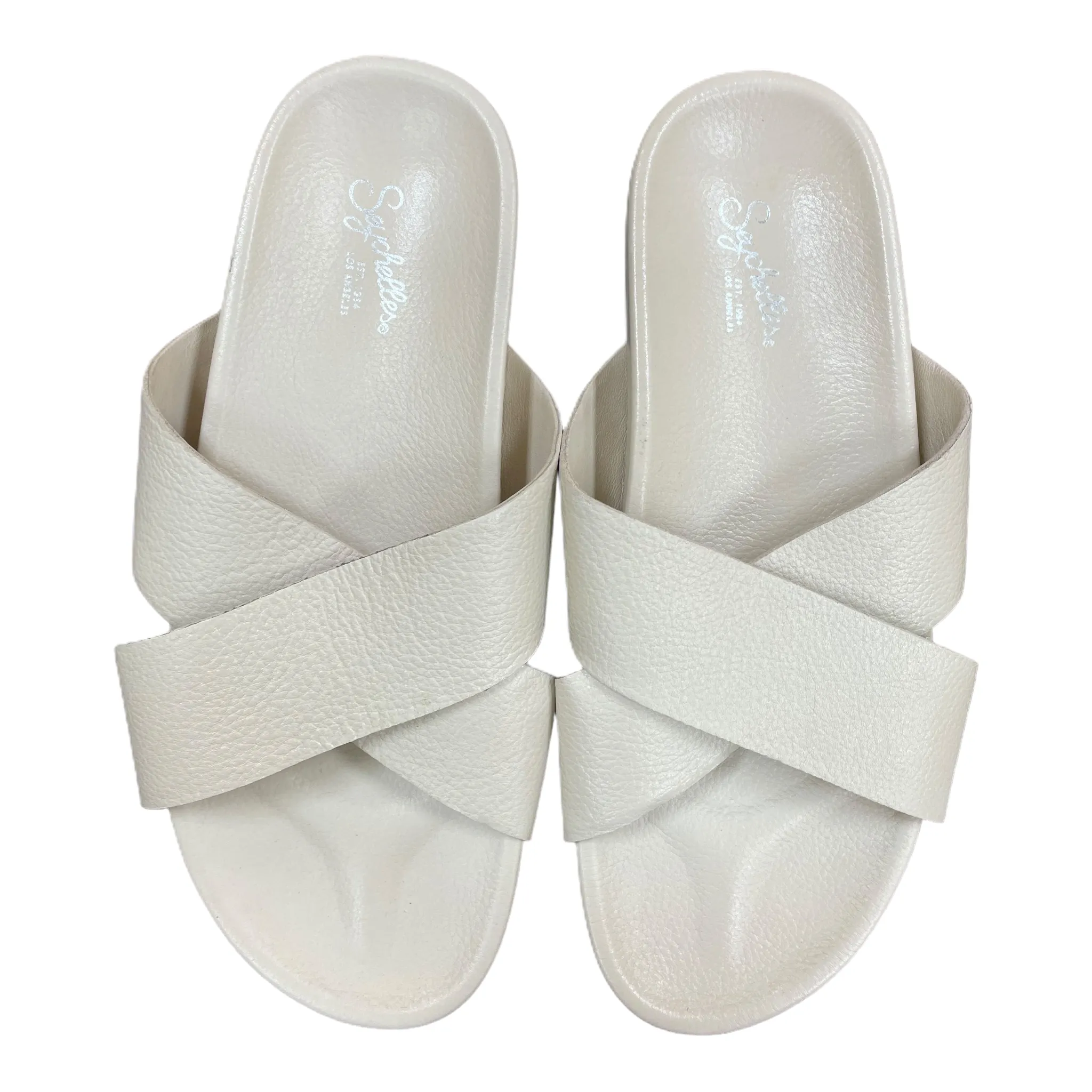 Cream Sandals Flats By Seychelles, Size: 9