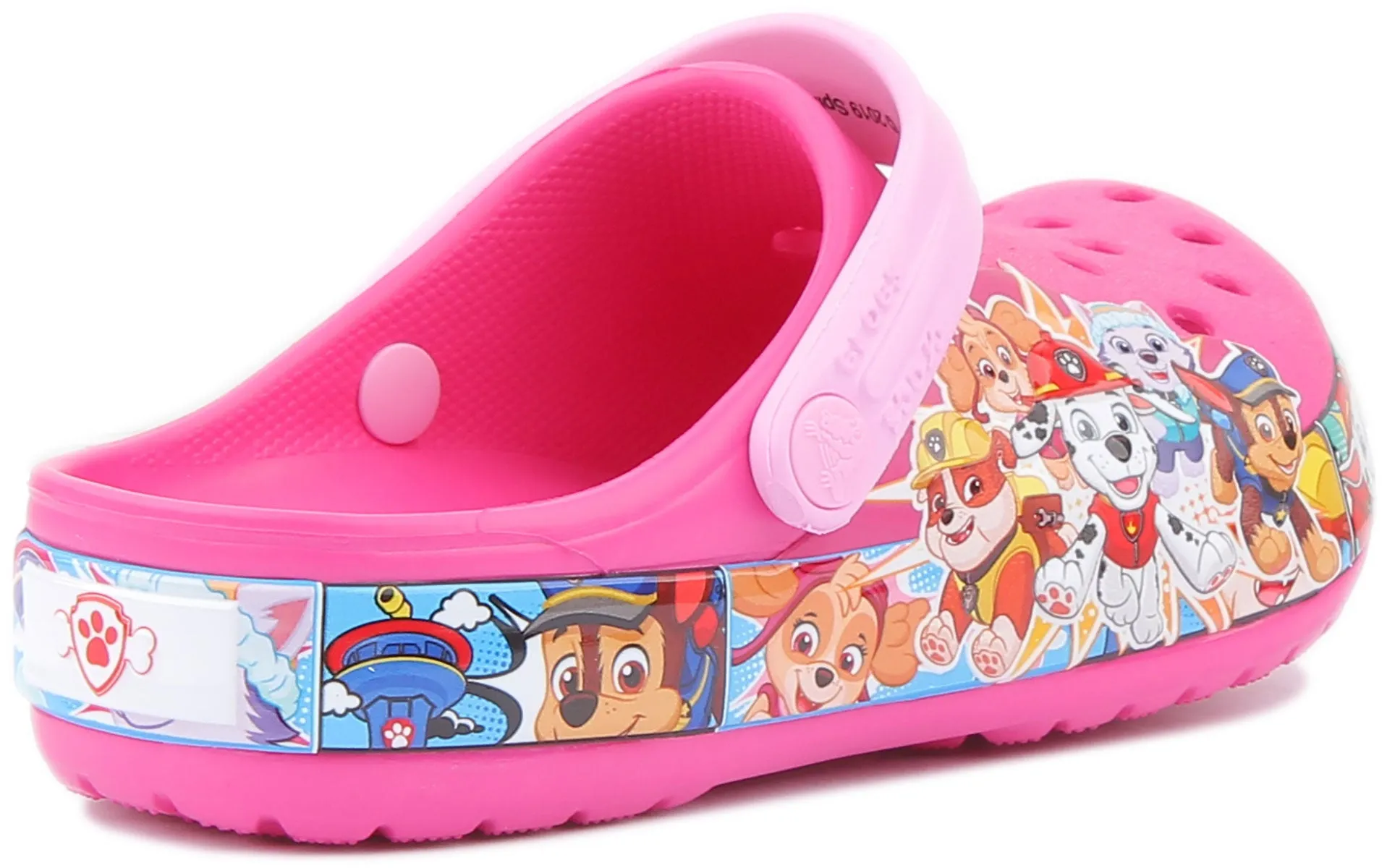 Crocs Classic Kids Paw Patrol In Fuchsia For Kids