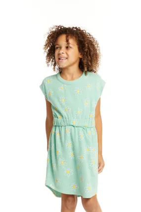 Daisy Print - Neptune Green