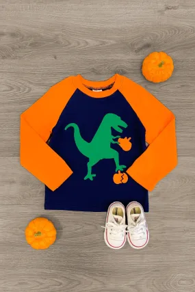 Dinosaur Pumpkin Smash T-Shirt