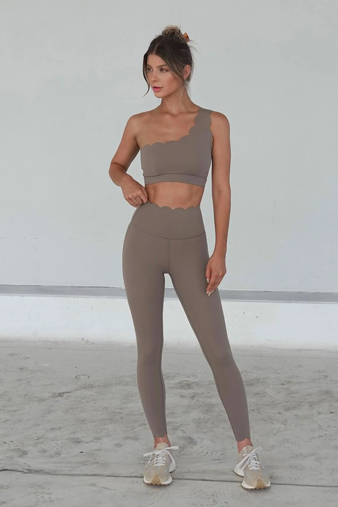 Dynamic One Shoulder Sports Bra   7/8 High-Waist Energy Legging