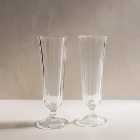 Fluted Champagne Glass Set