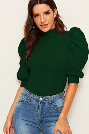 Green Short Leg Top