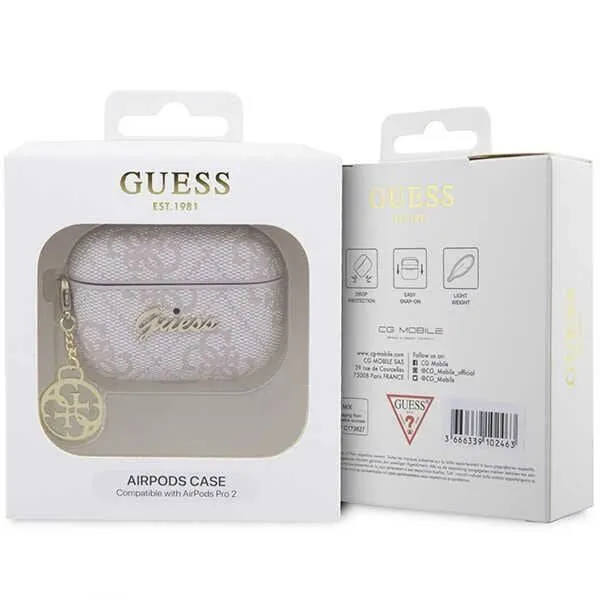 Guess 4G Charm Collection Case for Airpods Pro 2 Pink - GUAP2G4GSMP