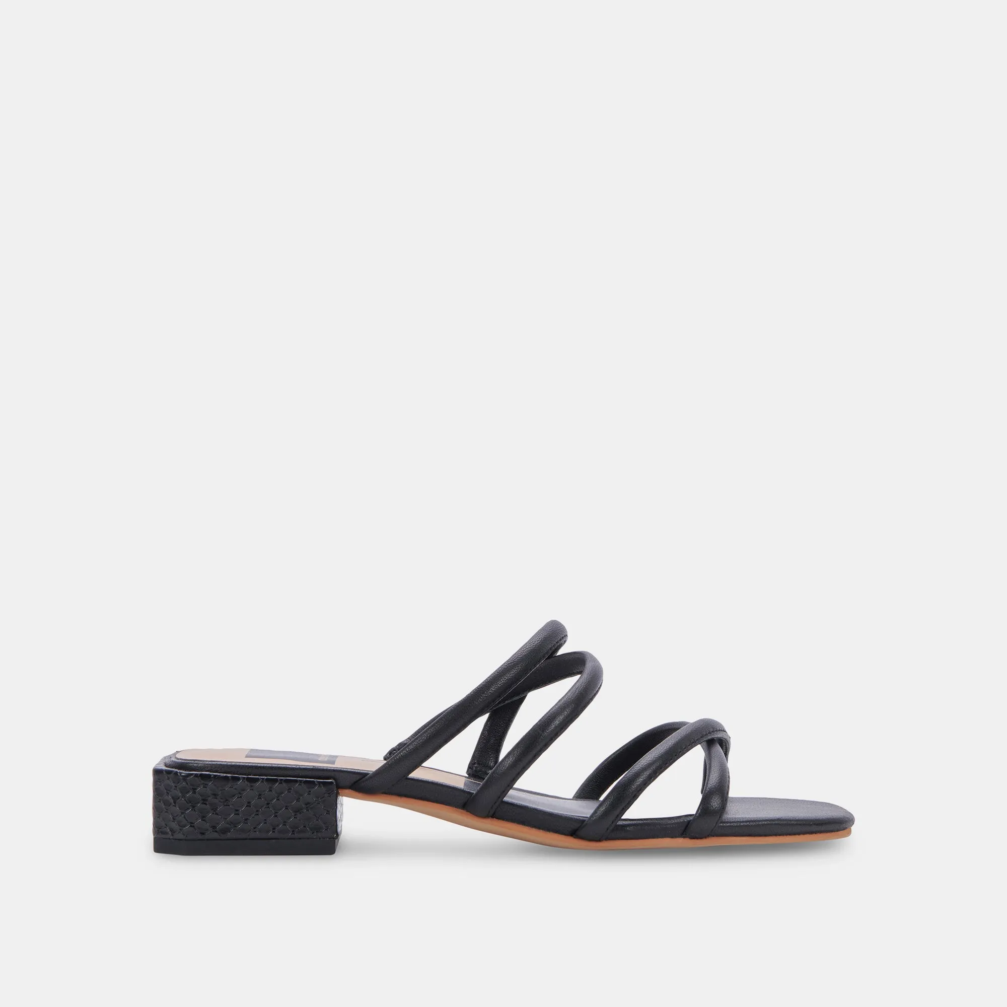 HAPI SANDALS BLACK LEATHER