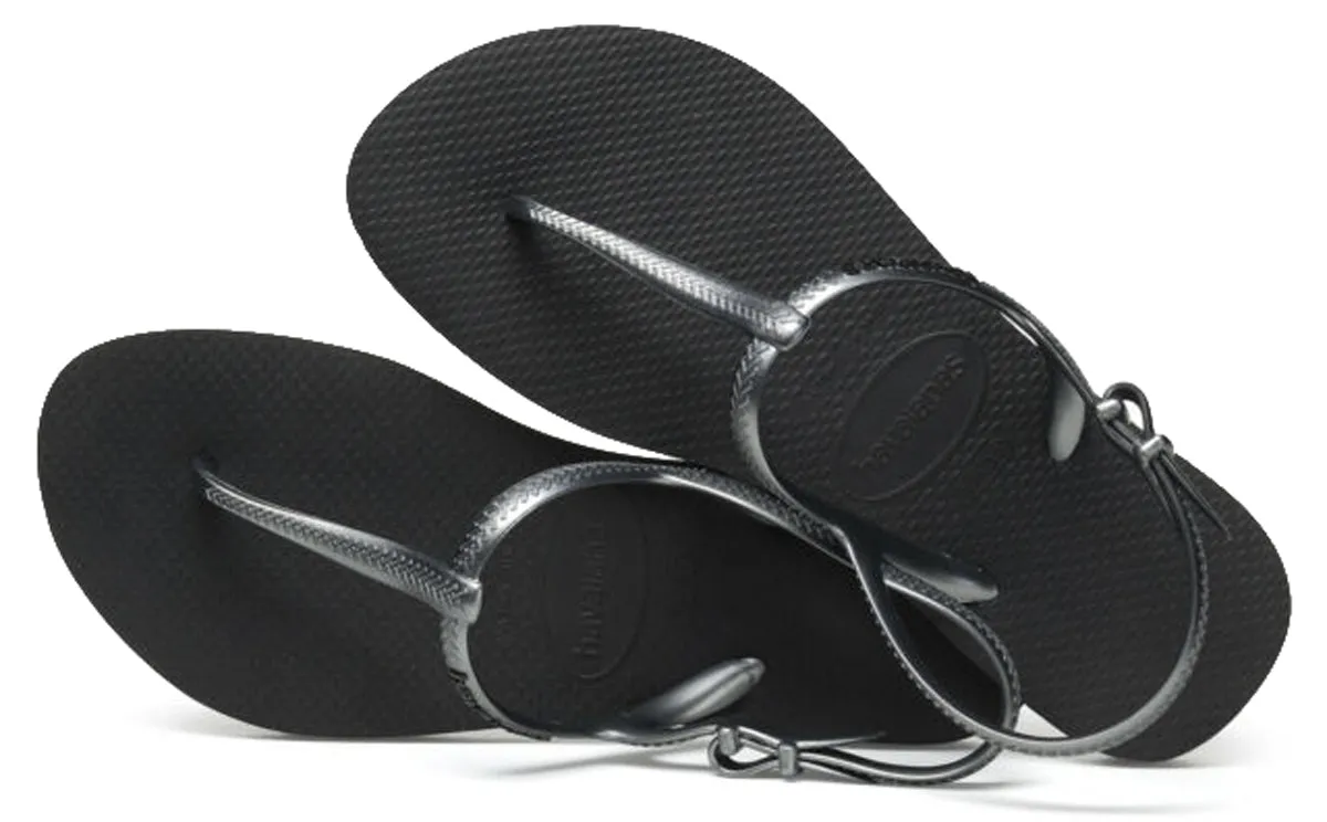 Havaianas Freedom In Black Silver