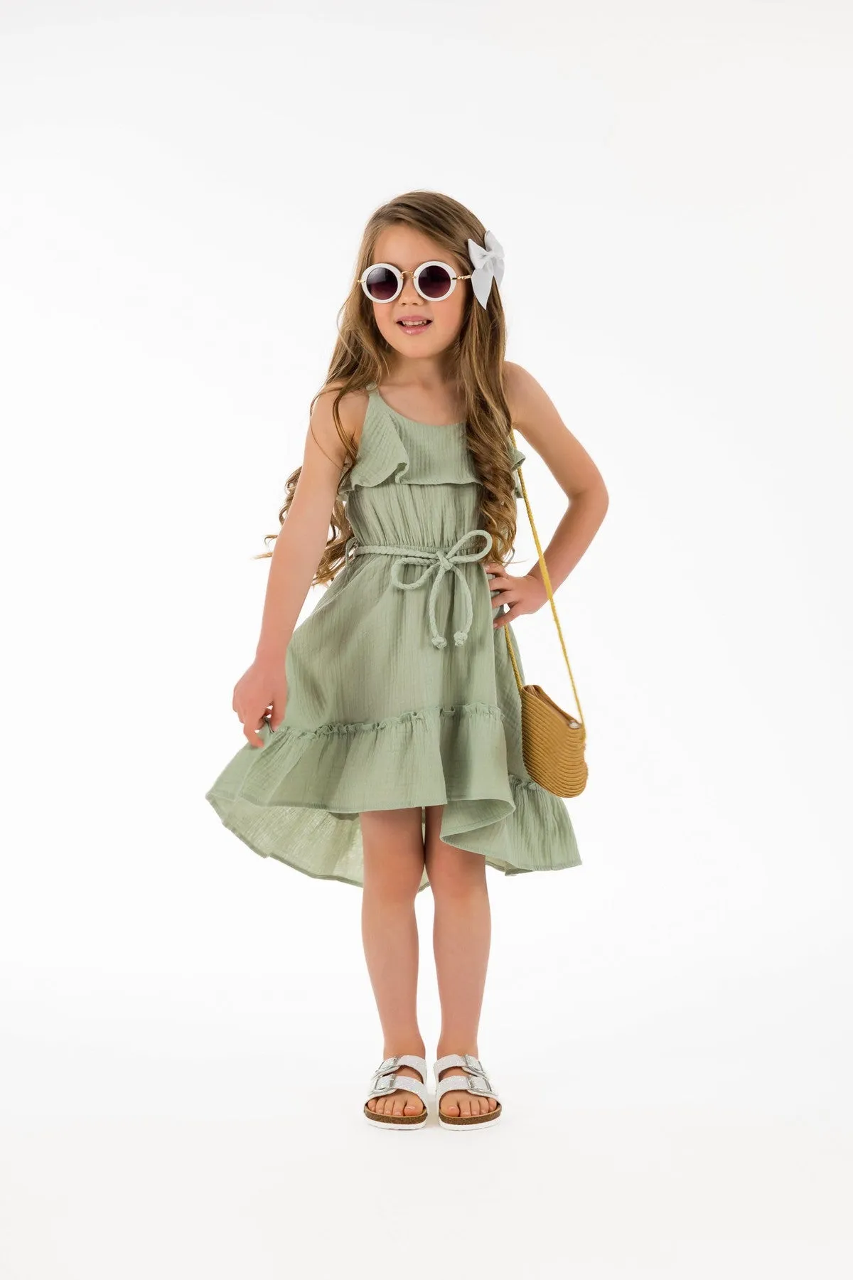 Hi-Low Ruffle Dress