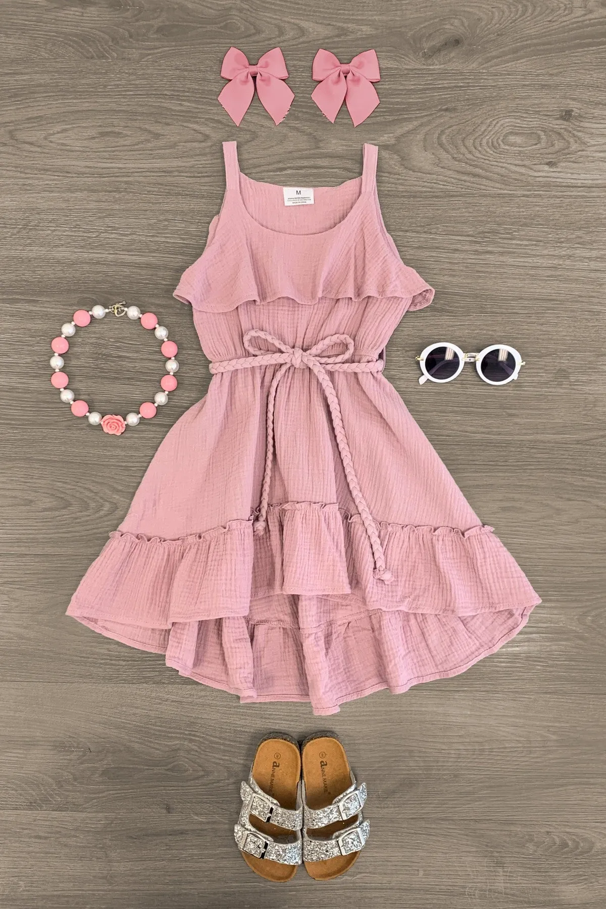 Hi-Low Ruffle Dress