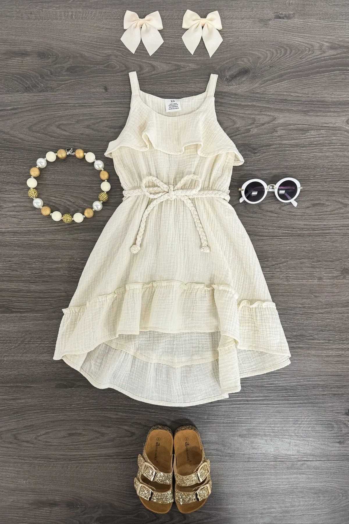 Hi-Low Ruffle Dress