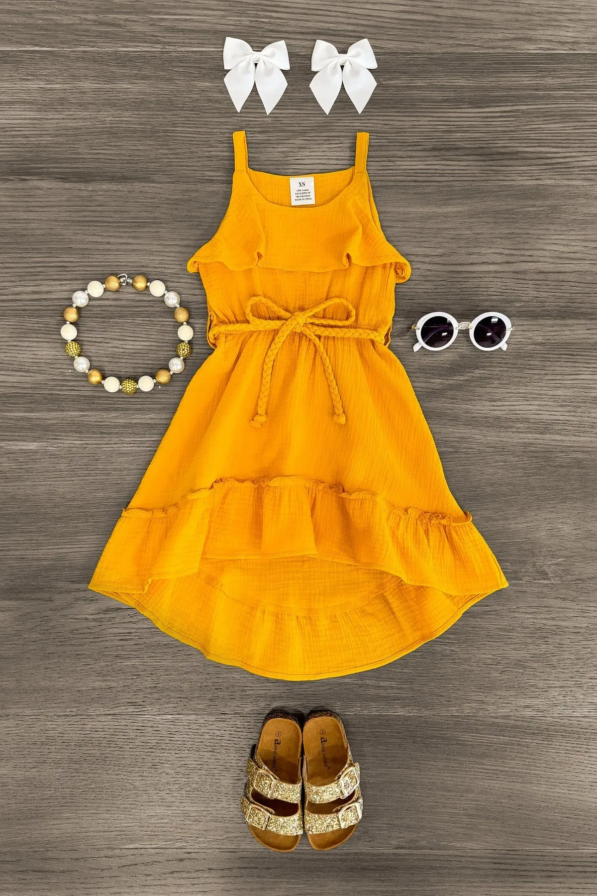 Hi-Low Ruffle Dress