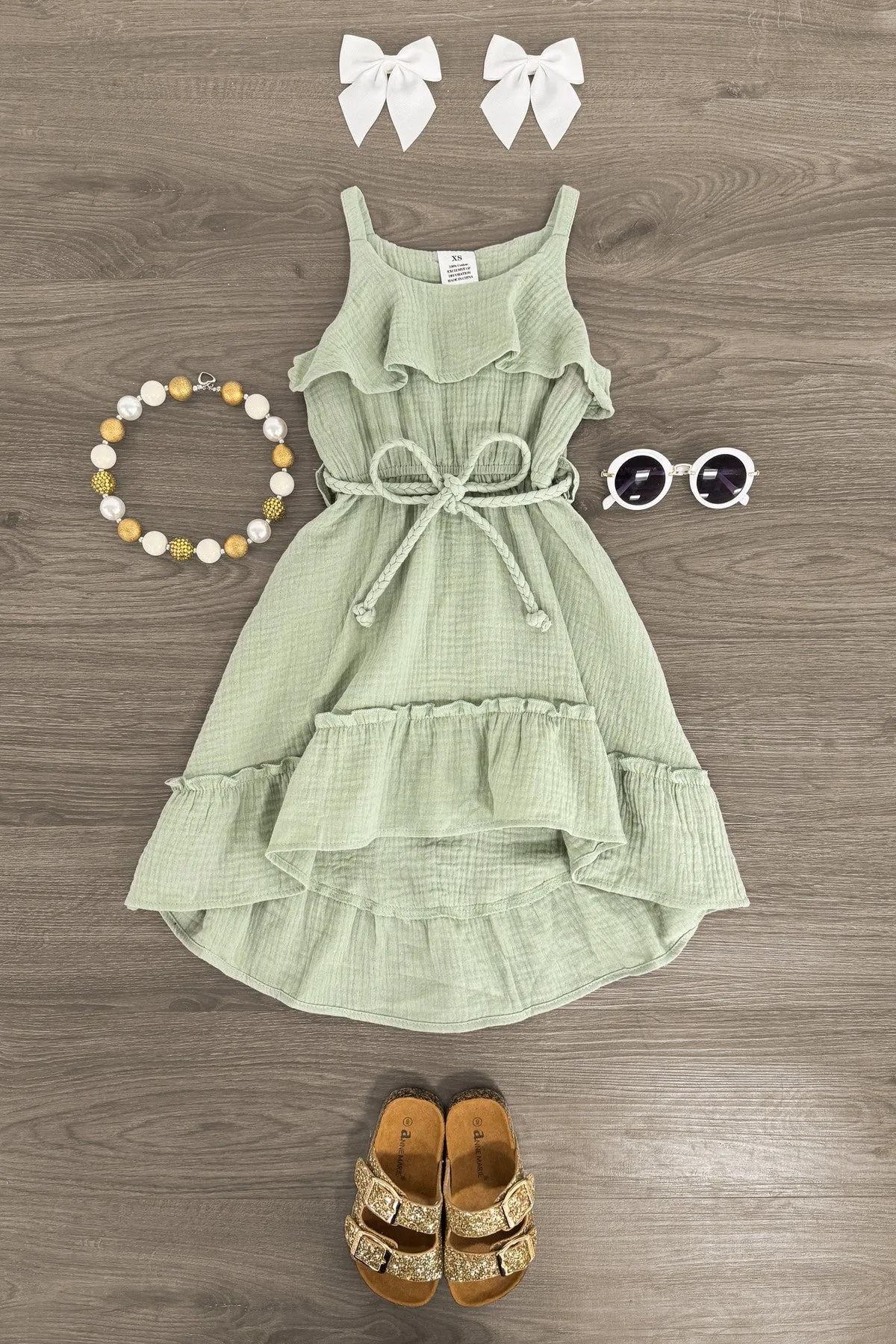 Hi-Low Ruffle Dress