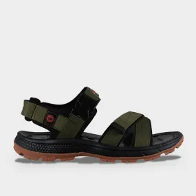 Hi-Tec Mens Prairie Sandal Green/Black _ 174129 _ Green