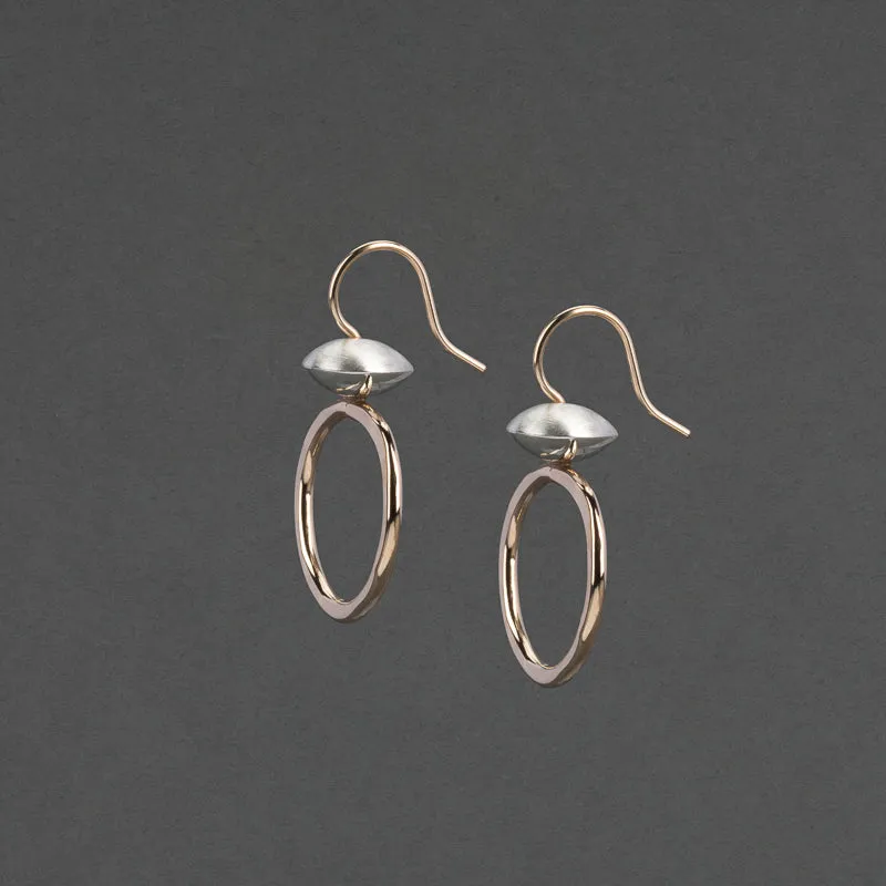 HILMA TWO TONE EARRING