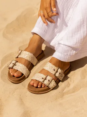 Into Summer Slide Sandals - Natural