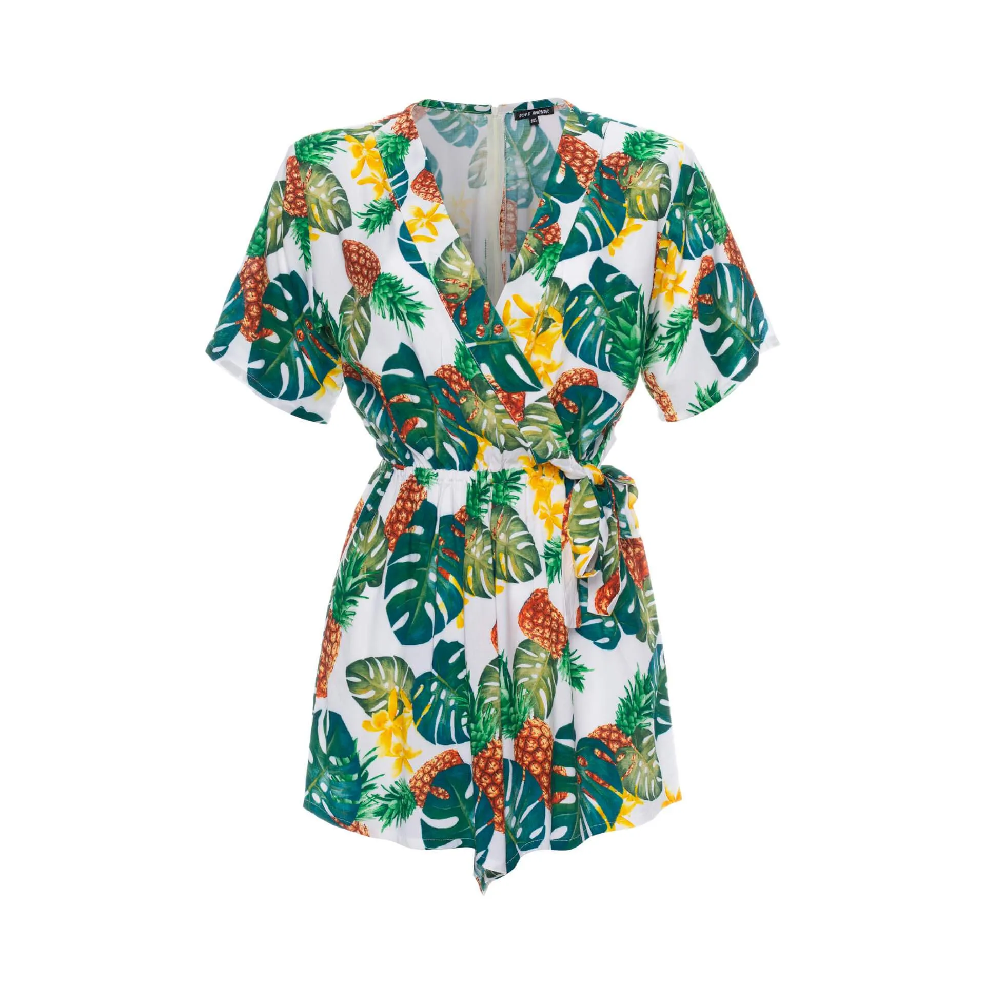 Kataya, Tropical Ananas White, Mini Playsuit