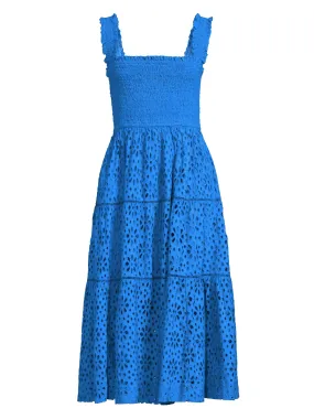 Kristen Dress Seaside Eyelet Grotto