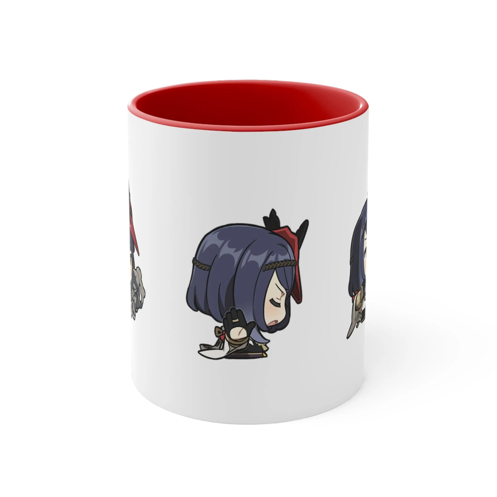 Kujou Sara Genshin Impact Accent Coffee Mug, 11oz Cups Mugs Cup Gift For Gamer Gifts Game Anime Fanart Fan Birthday Valentine's Christmas