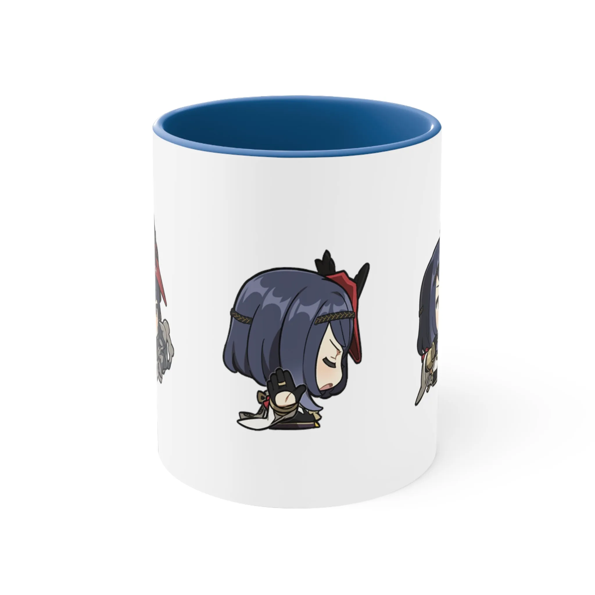 Kujou Sara Genshin Impact Accent Coffee Mug, 11oz Cups Mugs Cup Gift For Gamer Gifts Game Anime Fanart Fan Birthday Valentine's Christmas