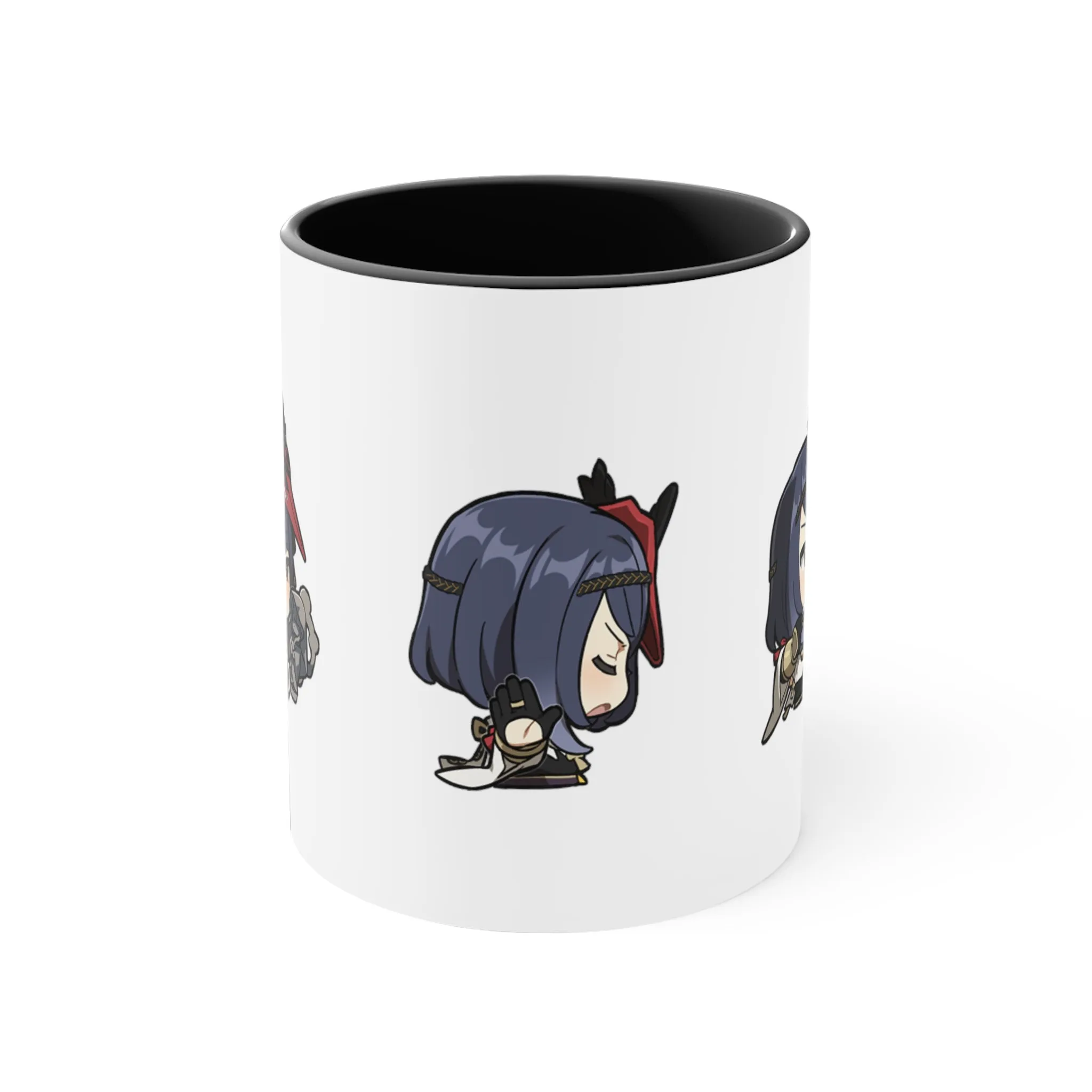 Kujou Sara Genshin Impact Accent Coffee Mug, 11oz Cups Mugs Cup Gift For Gamer Gifts Game Anime Fanart Fan Birthday Valentine's Christmas