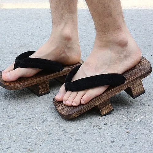 Lattice Japanese Wooden Sandals